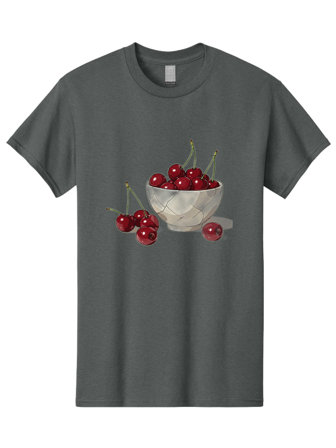 Cherries-1 Men'S Graphic Tee, 100% Cotton, Comfortable Casual Summer Wear, Machine Washable, Vintage Camera, Old Camera, Antique Camera, Black Camera, Classic Photography, Photography Equipment, Nostalgic Device, Film Camera, Camera Art Bah729
