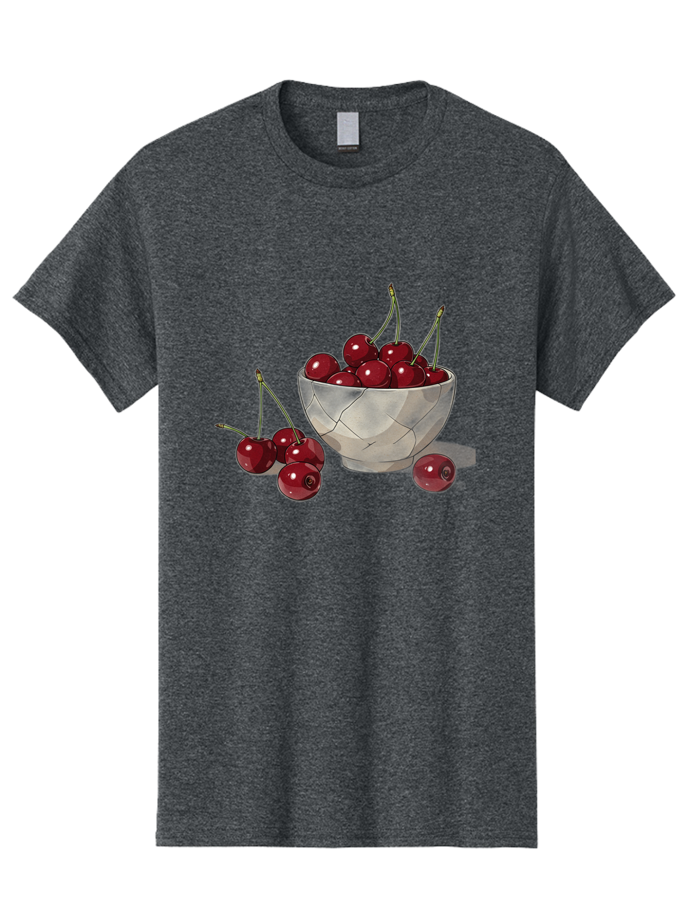 Cherries-1 Men'S Graphic Tee, 100% Cotton, Comfortable Casual Summer Wear, Machine Washable, Vintage Camera, Old Camera, Antique Camera, Black Camera, Classic Photography, Photography Equipment, Nostalgic Device, Film Camera, Camera Art Bah729