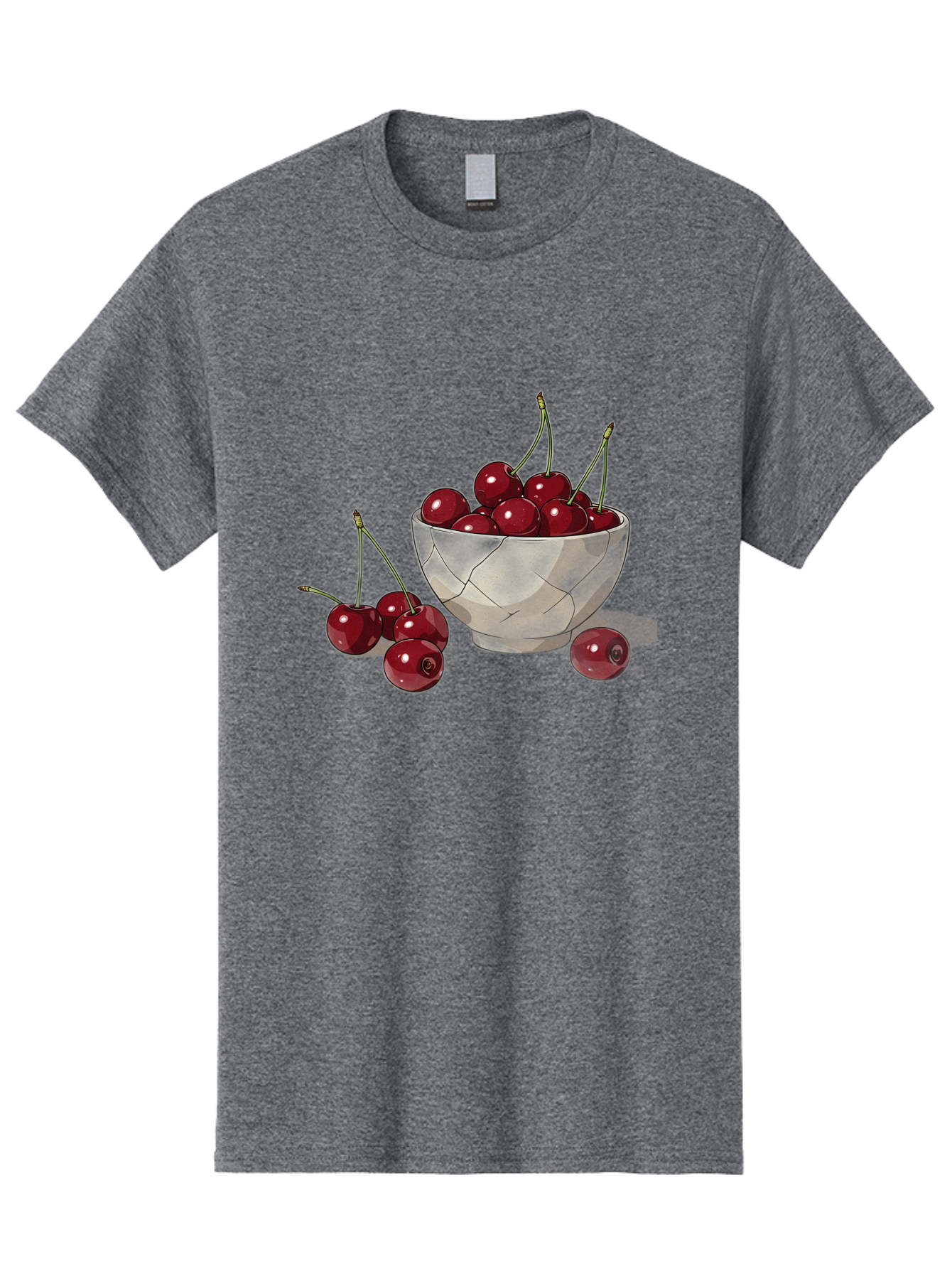 Cherries-1 Men'S Graphic Tee, 100% Cotton, Comfortable Casual Summer Wear, Machine Washable, Vintage Camera, Old Camera, Antique Camera, Black Camera, Classic Photography, Photography Equipment, Nostalgic Device, Film Camera, Camera Art Bah729
