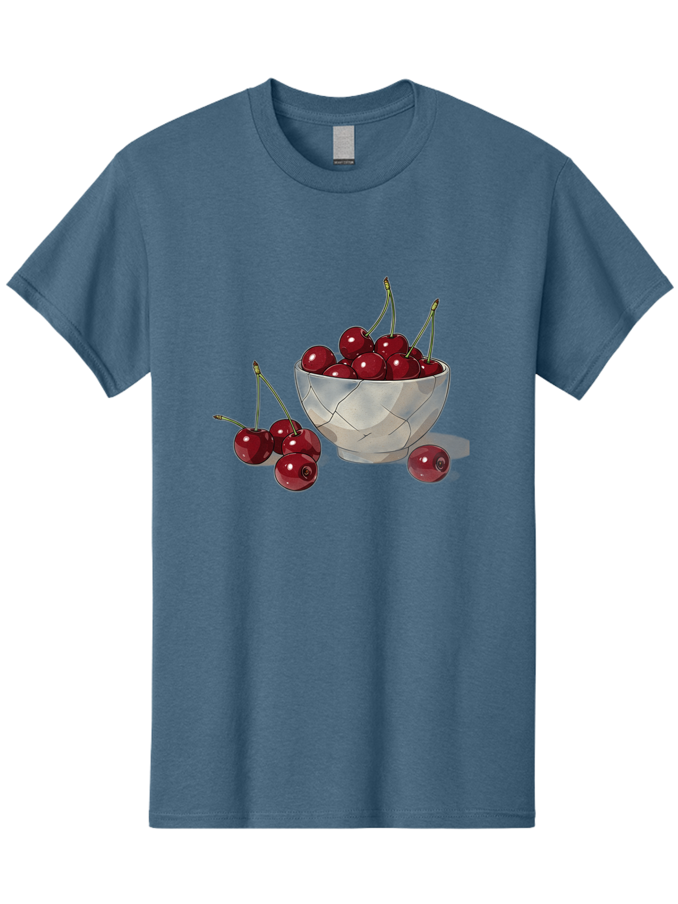 Cherries-1 Men'S Graphic Tee, 100% Cotton, Comfortable Casual Summer Wear, Machine Washable, Vintage Camera, Old Camera, Antique Camera, Black Camera, Classic Photography, Photography Equipment, Nostalgic Device, Film Camera, Camera Art Bah729