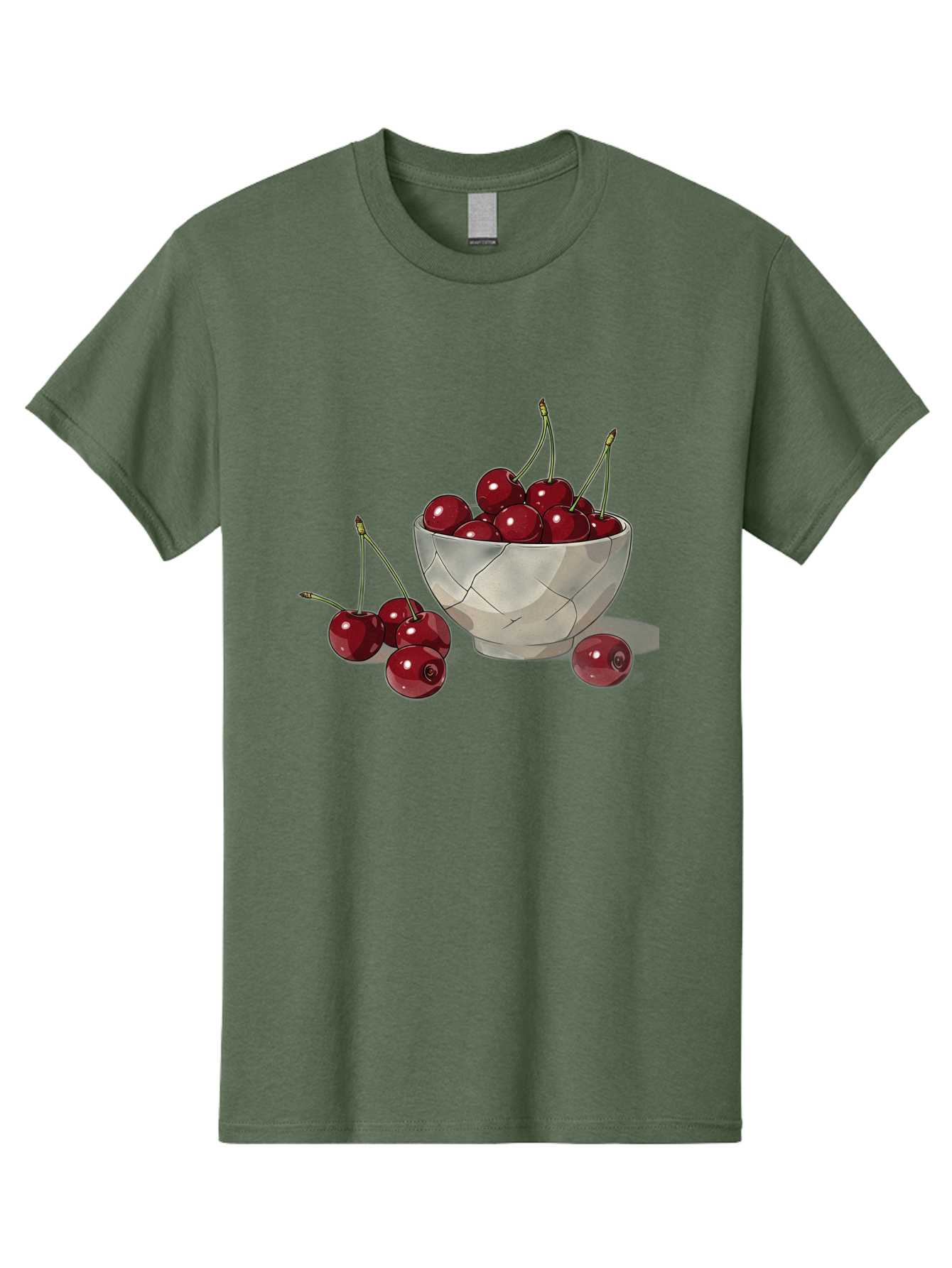 Cherries-1 Men'S Graphic Tee, 100% Cotton, Comfortable Casual Summer Wear, Machine Washable, Vintage Camera, Old Camera, Antique Camera, Black Camera, Classic Photography, Photography Equipment, Nostalgic Device, Film Camera, Camera Art Bah729
