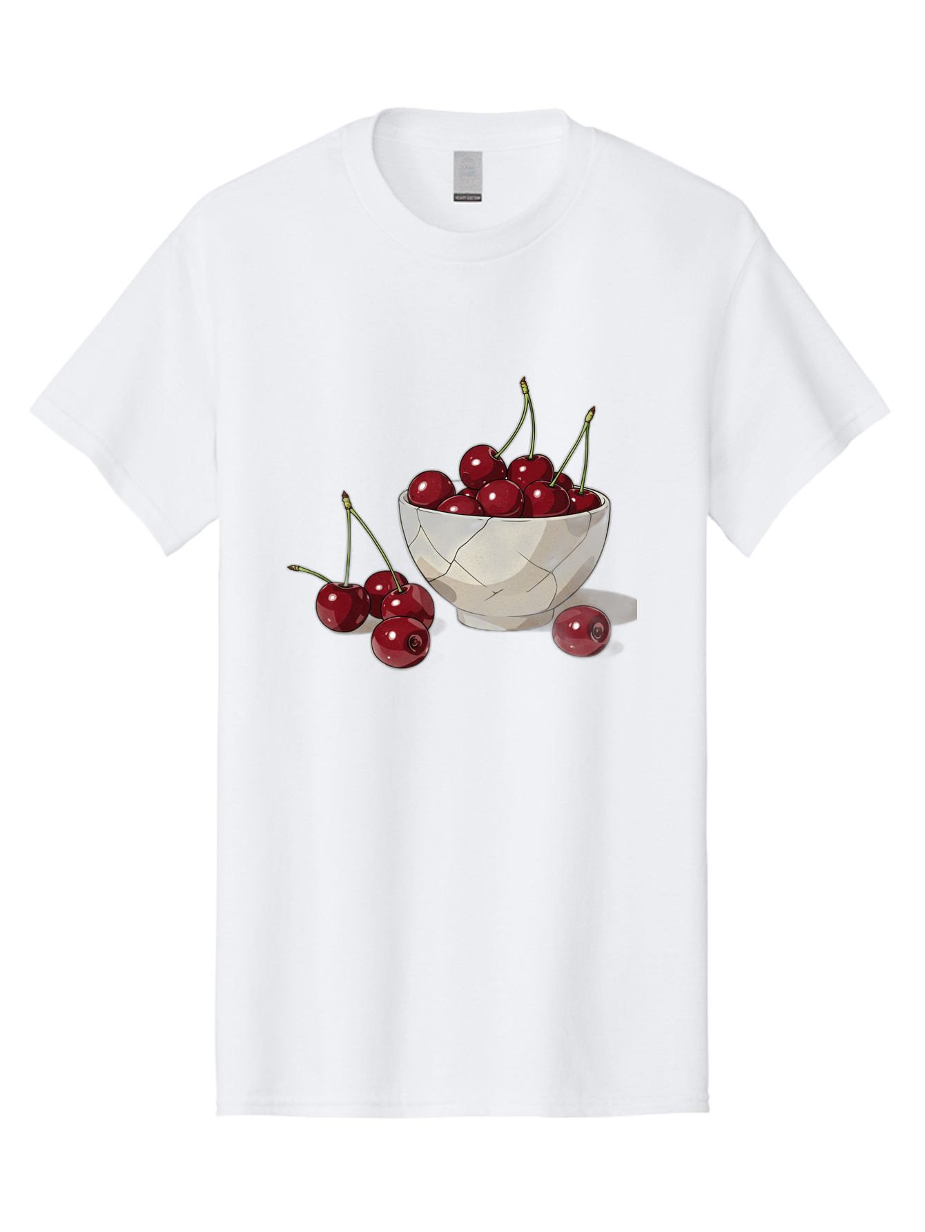 Cherries-1 Men'S Graphic Tee, 100% Cotton, Comfortable Casual Summer Wear, Machine Washable, Vintage Camera, Old Camera, Antique Camera, Black Camera, Classic Photography, Photography Equipment, Nostalgic Device, Film Camera, Camera Art Bah729