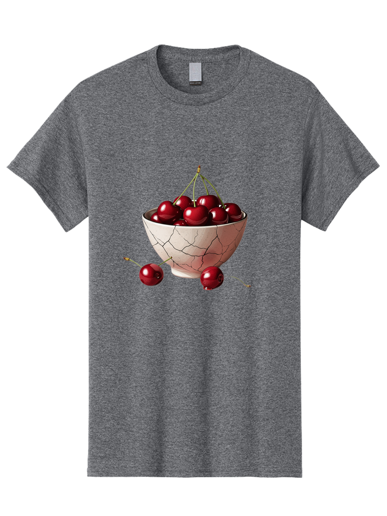 Cherries-2 Men'S Graphic Tee, 100% Cotton, Comfortable Casual Summer Wear, Machine Washable, Vintage Camera, Old Camera, Antique Camera, Black Camera, Classic Photography, Photography Equipment, Nostalgic Device, Film Camera, Camera Art Bah730