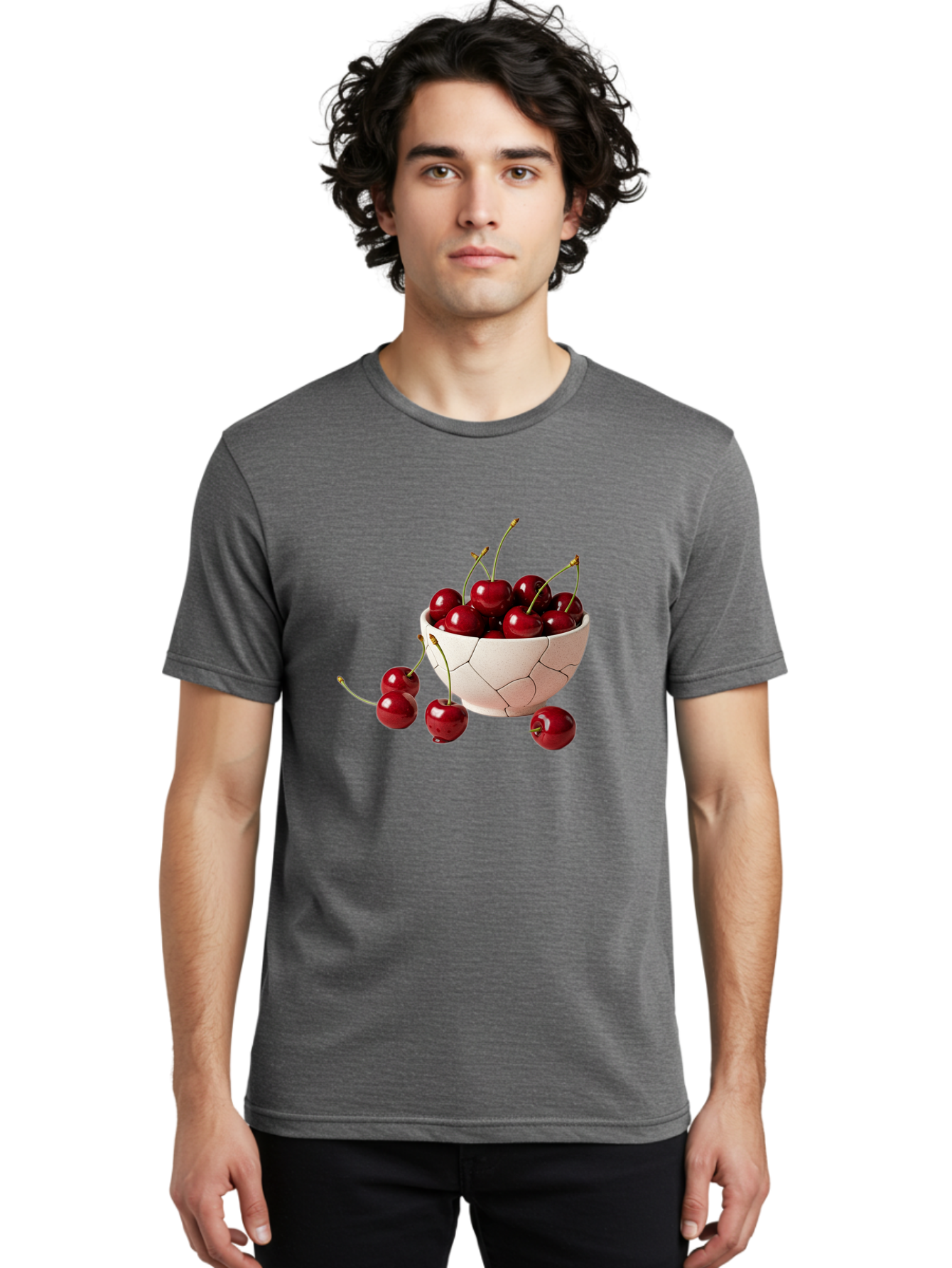 Cherries-In-A-Cracked-Egg Men'S Graphic Tee, 100% Cotton, Comfortable Casual Summer Wear, Machine Washable, Vintage Camera, Old Camera, Antique Camera, Black Camera, Classic Photography, Photography Equipment, Nostalgic Device, Film Camera, Bah731