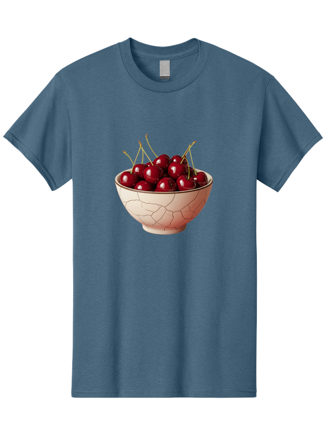 Cherries-In-Bowl-2 Men'S Graphic Tee, 100% Cotton, Comfortable Casual Summer Wear, Machine Washable, Vintage Camera, Old Camera, Antique Camera, Black Camera, Classic Photography, Photography Equipment, Nostalgic Device, Film Camera, Bah733
