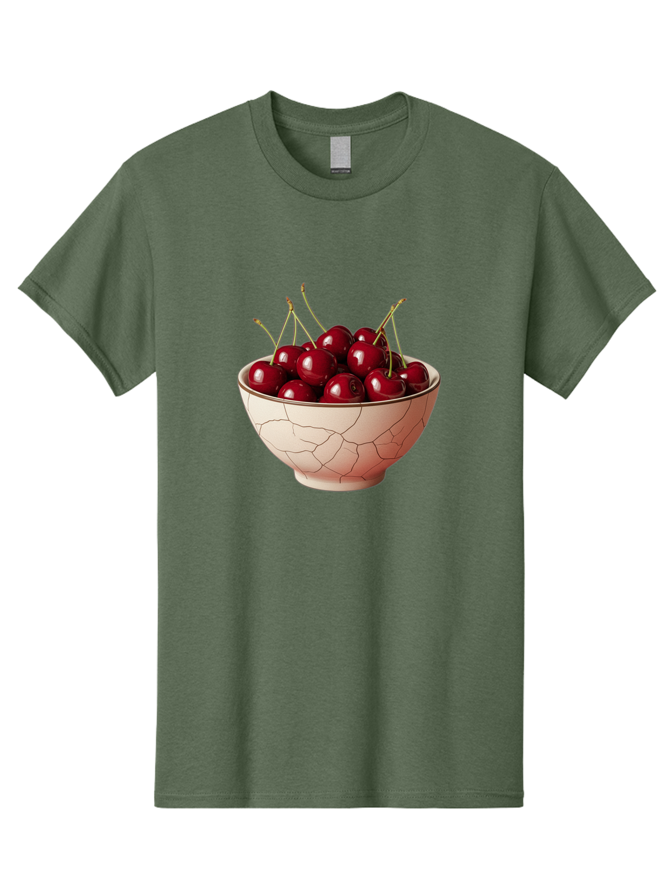 Cherries-In-Bowl-2 Men'S Graphic Tee, 100% Cotton, Comfortable Casual Summer Wear, Machine Washable, Vintage Camera, Old Camera, Antique Camera, Black Camera, Classic Photography, Photography Equipment, Nostalgic Device, Film Camera, Bah733