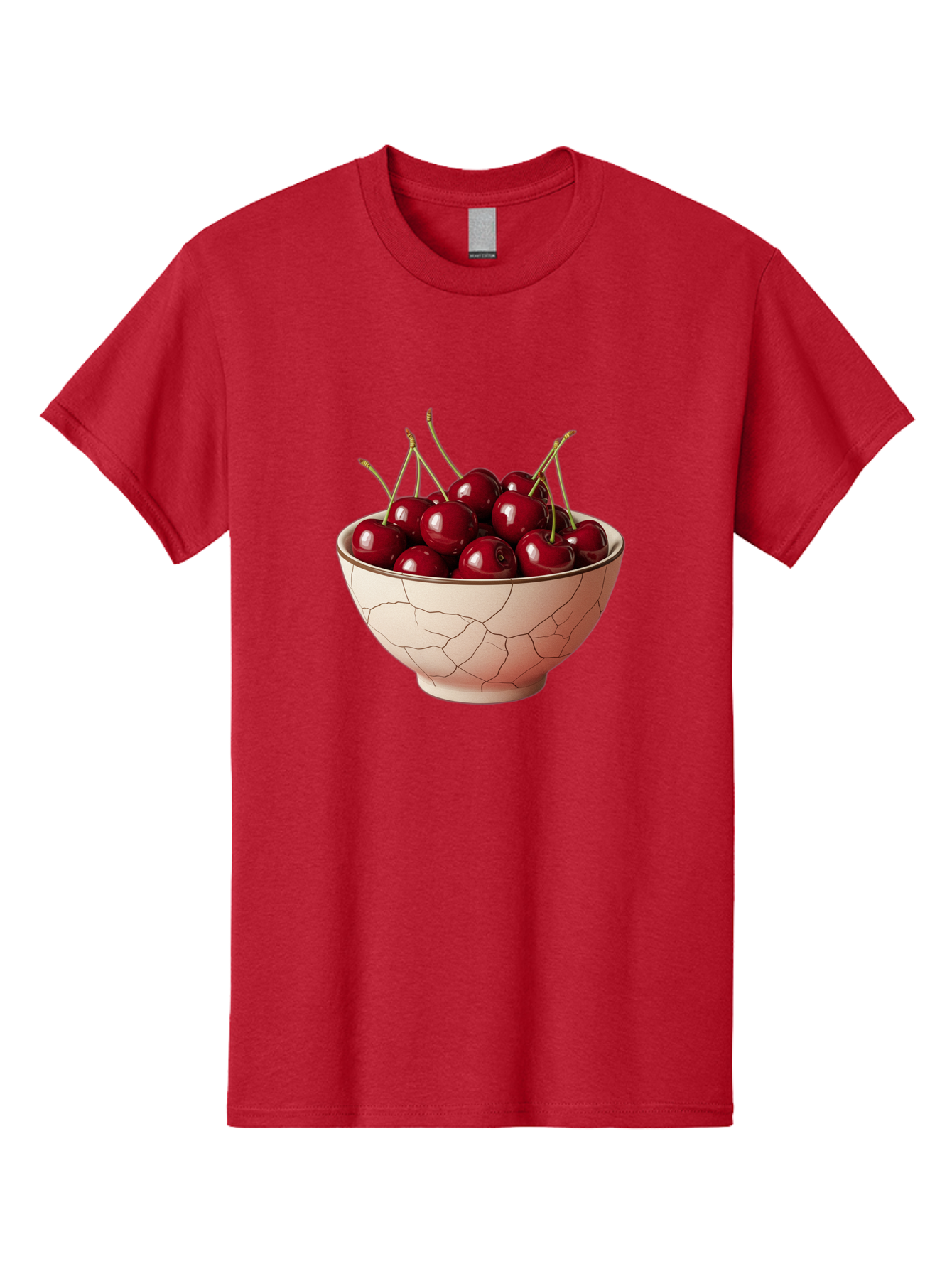 Cherries-In-Bowl-2 Men'S Graphic Tee, 100% Cotton, Comfortable Casual Summer Wear, Machine Washable, Vintage Camera, Old Camera, Antique Camera, Black Camera, Classic Photography, Photography Equipment, Nostalgic Device, Film Camera, Bah733