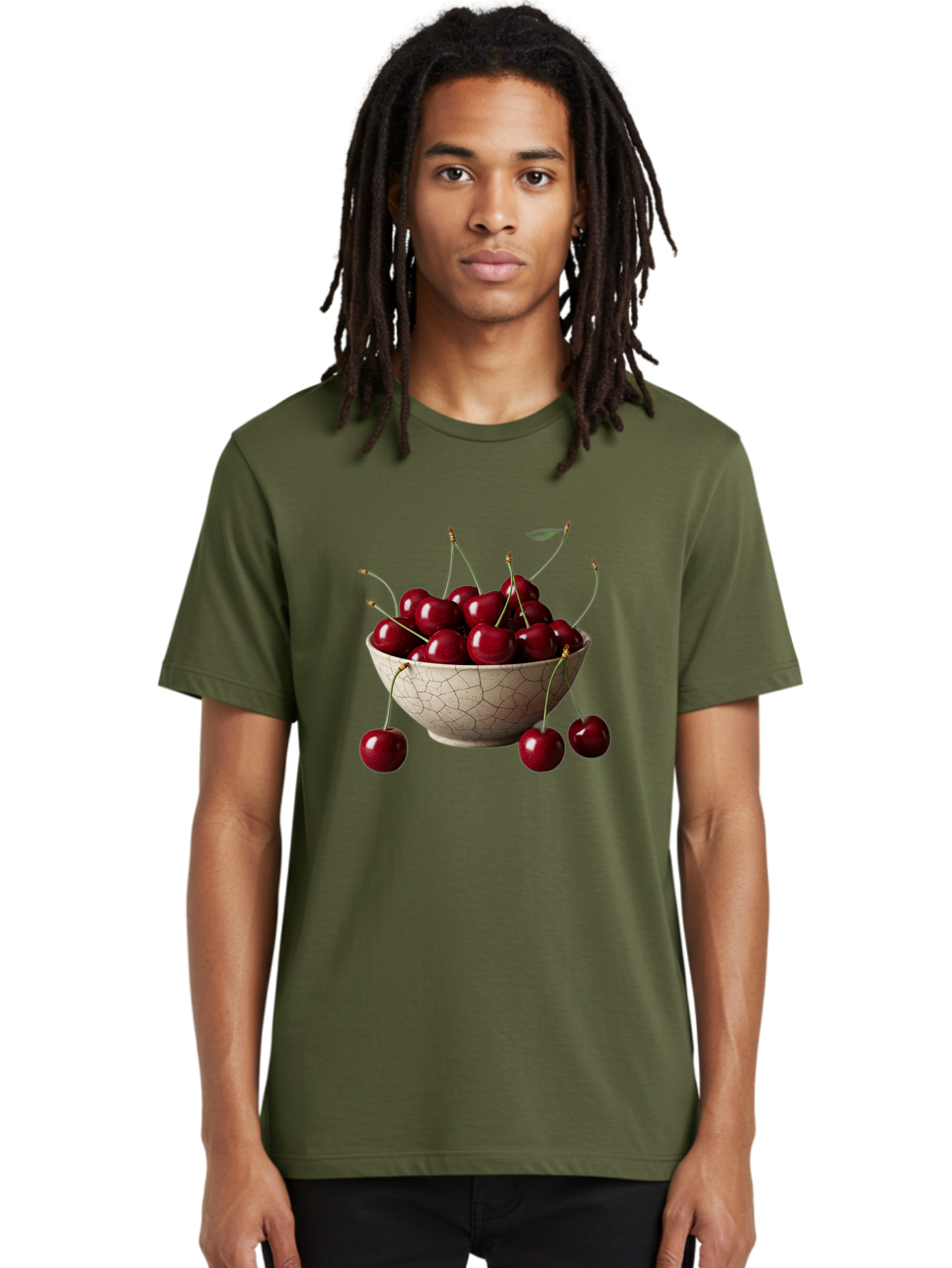 Cherries-In-Bowl Men'S Graphic Tee, 100% Cotton, Comfortable Casual Summer Wear, Machine Washable, Vintage Camera, Old Camera, Antique Camera, Black Camera, Classic Photography, Photography Equipment, Nostalgic Device, Film Camera, Camera Art Bah734