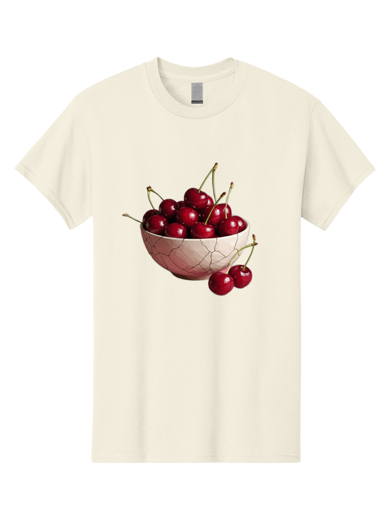Cherries-In-Cracked-Bowl-1 Men'S Graphic Tee, 100% Cotton, Comfortable Casual Summer Wear, Machine Washable, Vintage Camera, Old Camera, Antique Camera, Black Camera, Classic Photography, Photography Equipment, Nostalgic Device, Film Camera, Bah736