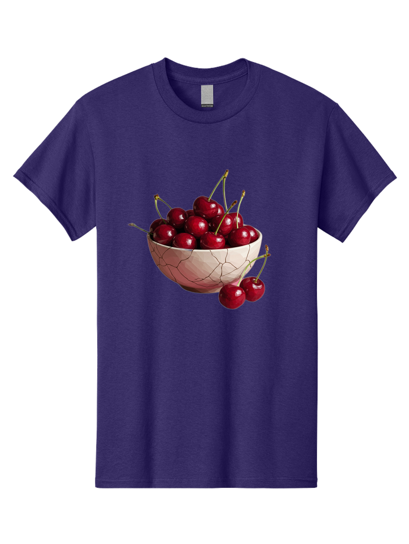 Cherries-In-Cracked-Bowl-1 Men'S Graphic Tee, 100% Cotton, Comfortable Casual Summer Wear, Machine Washable, Vintage Camera, Old Camera, Antique Camera, Black Camera, Classic Photography, Photography Equipment, Nostalgic Device, Film Camera, Bah736
