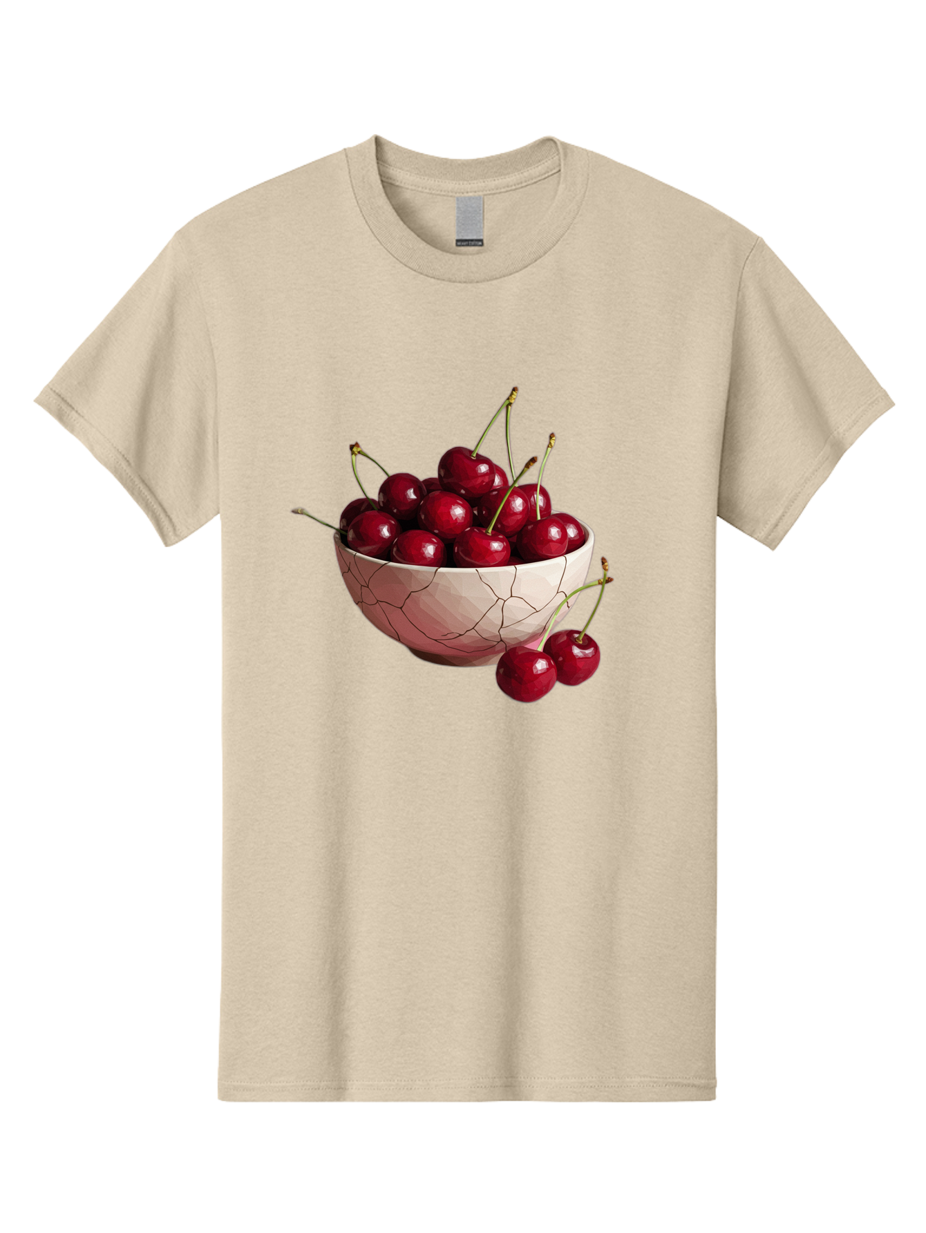 Cherries-In-Cracked-Bowl-1 Men'S Graphic Tee, 100% Cotton, Comfortable Casual Summer Wear, Machine Washable, Vintage Camera, Old Camera, Antique Camera, Black Camera, Classic Photography, Photography Equipment, Nostalgic Device, Film Camera, Bah736