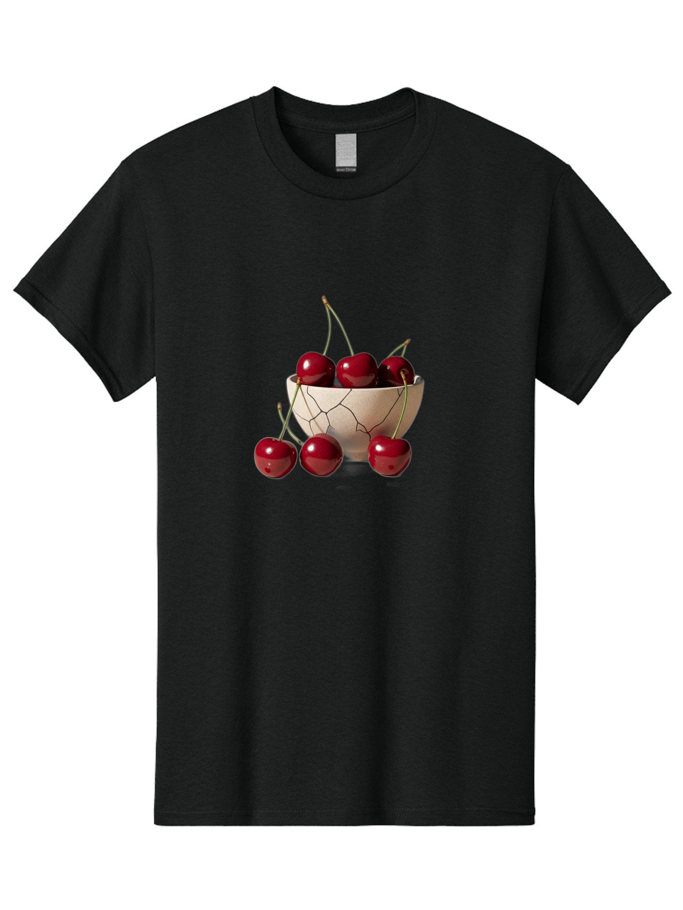 Cherries-In-Cracked-Bowl-2 Men'S Graphic Tee, 100% Cotton, Comfortable Casual Summer Wear, Machine Washable, Vintage Camera, Old Camera, Antique Camera, Black Camera, Classic Photography, Photography Equipment, Nostalgic Device, Film Camera, Bah737