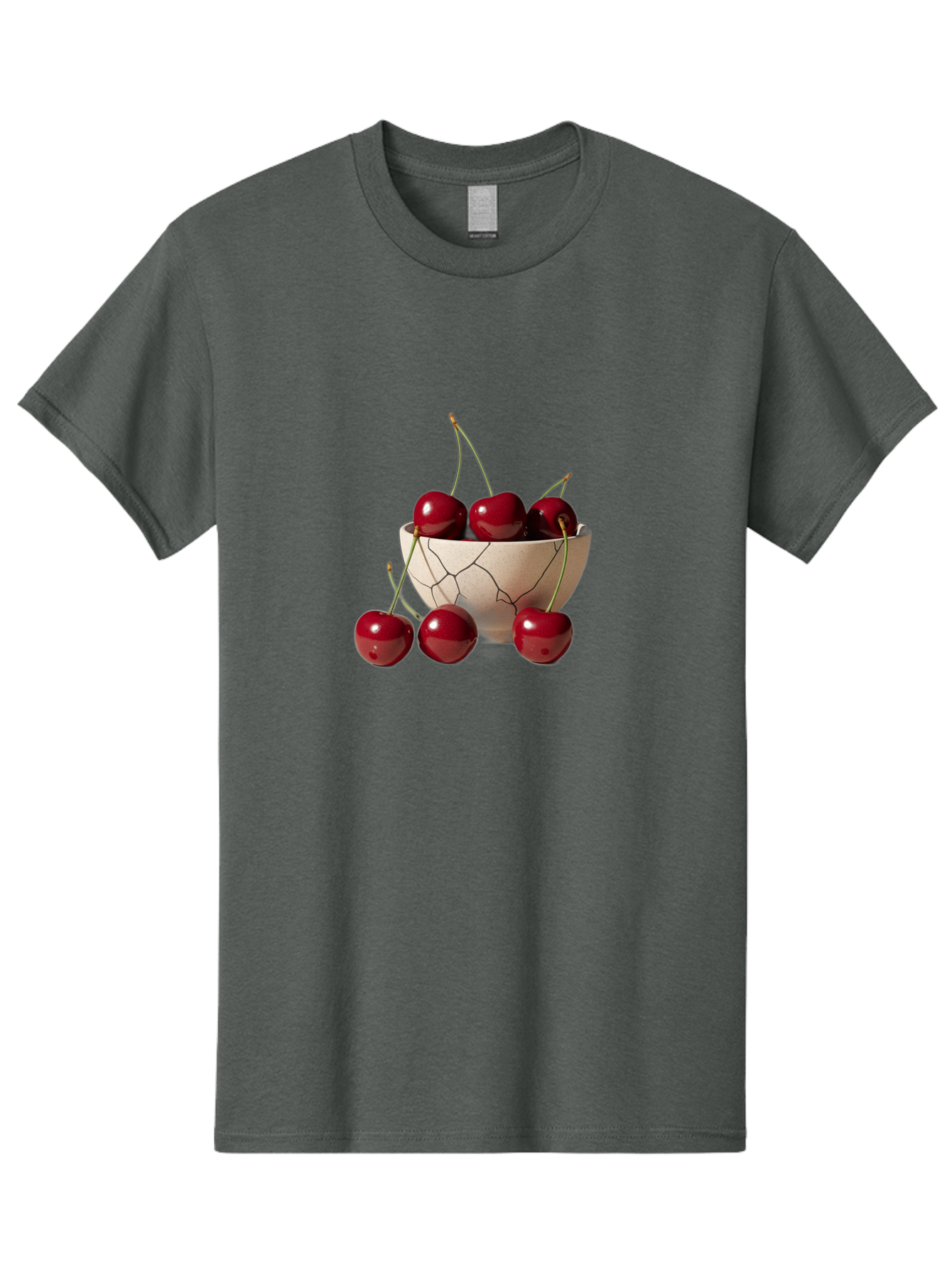 Cherries-In-Cracked-Bowl-2 Men'S Graphic Tee, 100% Cotton, Comfortable Casual Summer Wear, Machine Washable, Vintage Camera, Old Camera, Antique Camera, Black Camera, Classic Photography, Photography Equipment, Nostalgic Device, Film Camera, Bah737