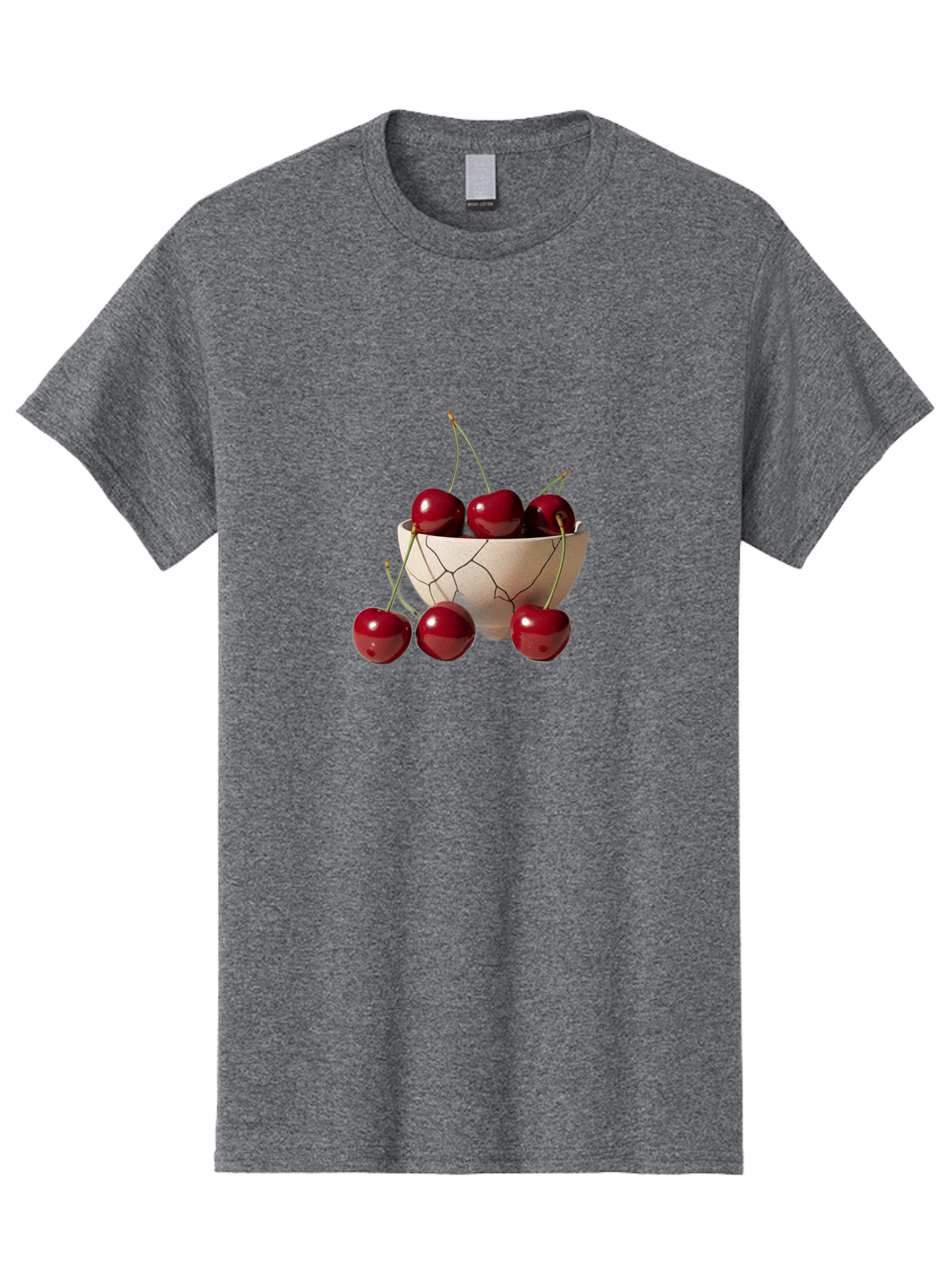 Cherries-In-Cracked-Bowl-2 Men'S Graphic Tee, 100% Cotton, Comfortable Casual Summer Wear, Machine Washable, Vintage Camera, Old Camera, Antique Camera, Black Camera, Classic Photography, Photography Equipment, Nostalgic Device, Film Camera, Bah737