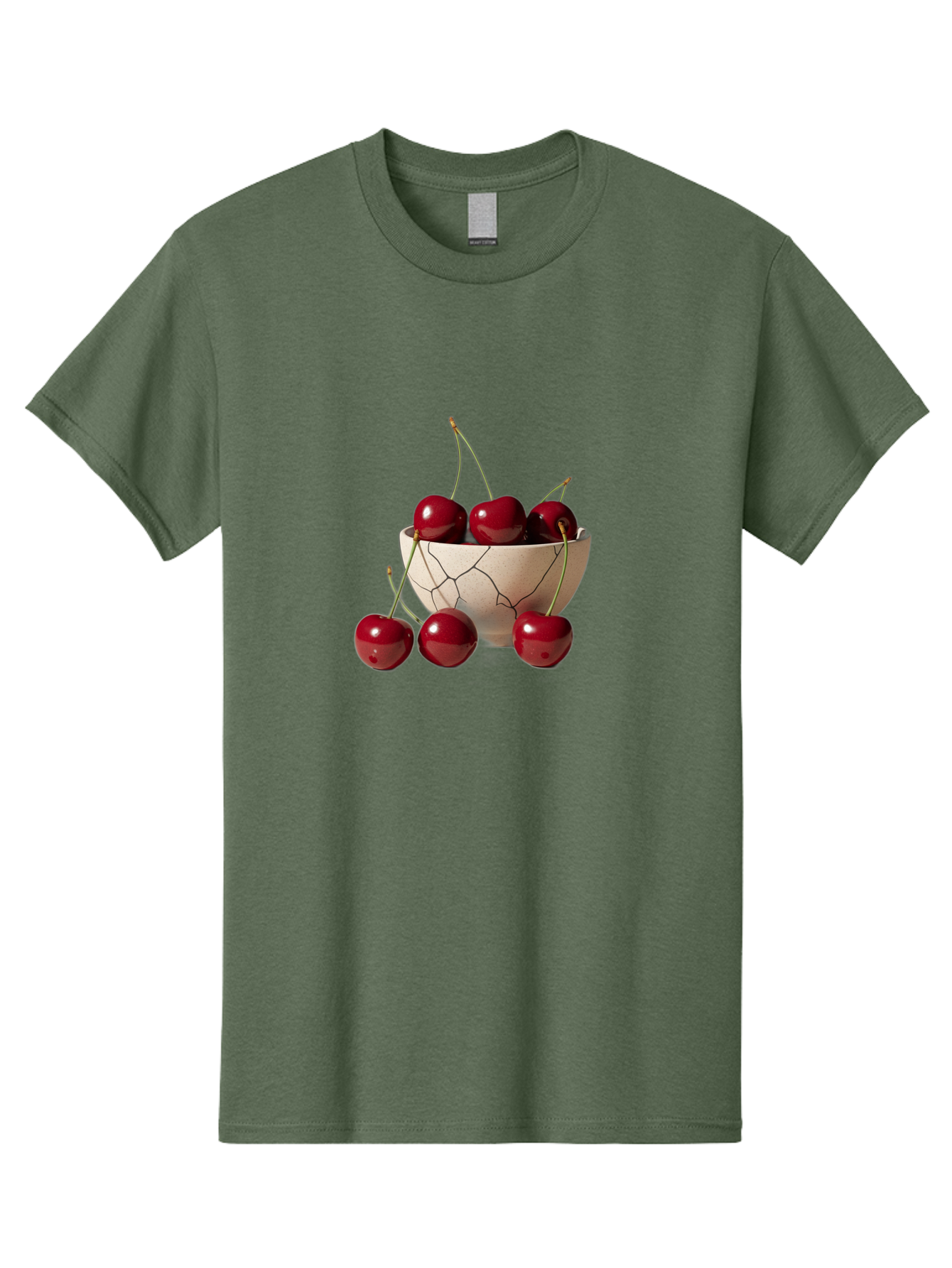 Cherries-In-Cracked-Bowl-2 Men'S Graphic Tee, 100% Cotton, Comfortable Casual Summer Wear, Machine Washable, Vintage Camera, Old Camera, Antique Camera, Black Camera, Classic Photography, Photography Equipment, Nostalgic Device, Film Camera, Bah737