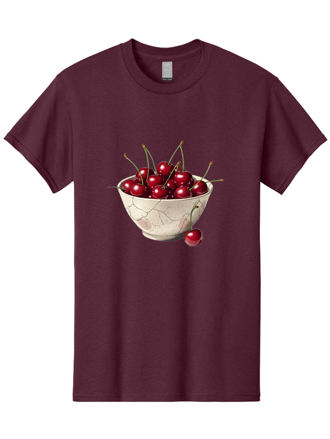 Cherries-In-Cracked-Bowl Men'S Graphic Tee, 100% Cotton, Comfortable Casual Summer Wear, Machine Washable, Vintage Camera, Old Camera, Antique Camera, Black Camera, Classic Photography, Photography Equipment, Nostalgic Device, Film Camera, Bah738