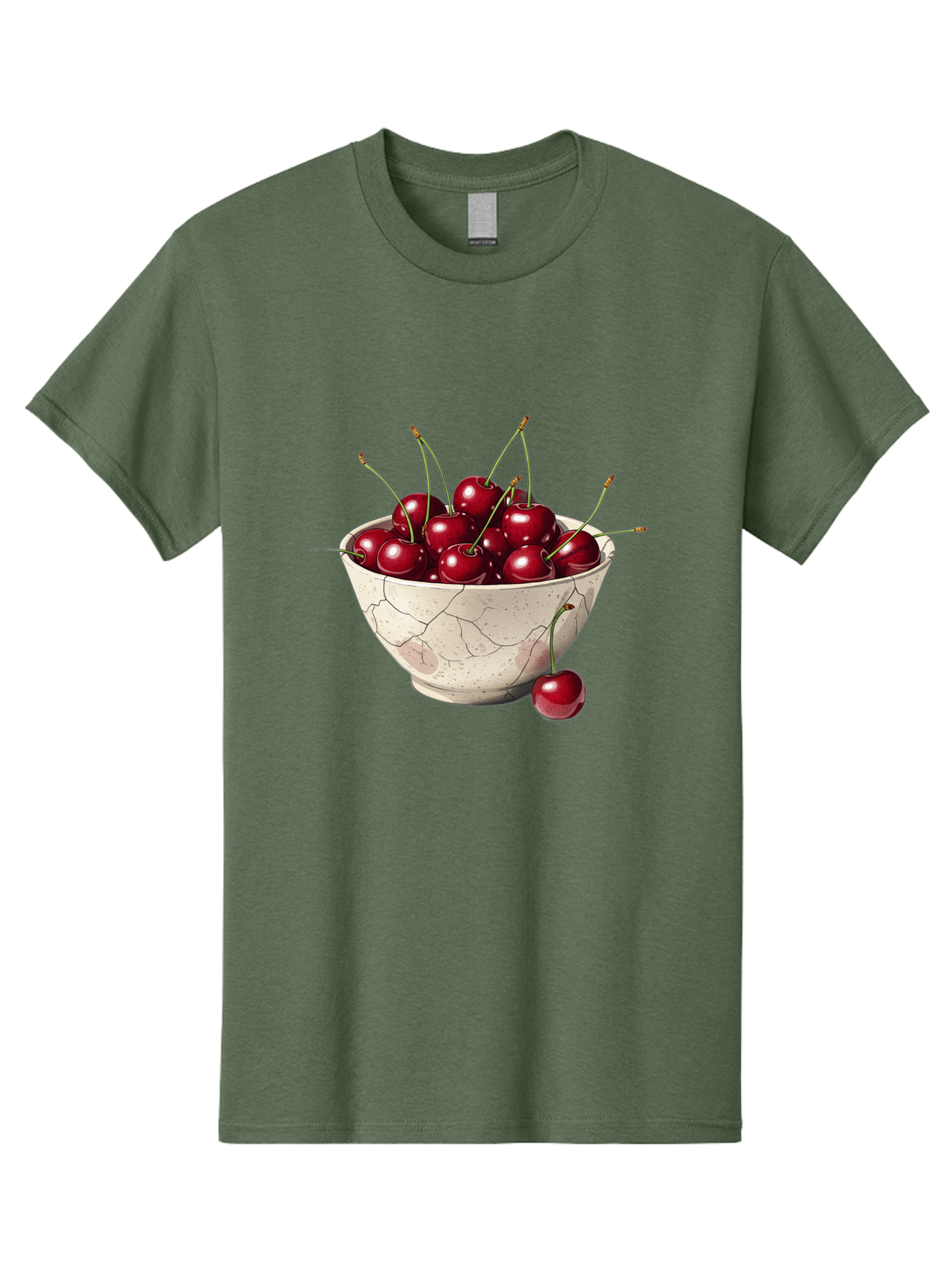 Cherries-In-Cracked-Bowl Men'S Graphic Tee, 100% Cotton, Comfortable Casual Summer Wear, Machine Washable, Vintage Camera, Old Camera, Antique Camera, Black Camera, Classic Photography, Photography Equipment, Nostalgic Device, Film Camera, Bah738