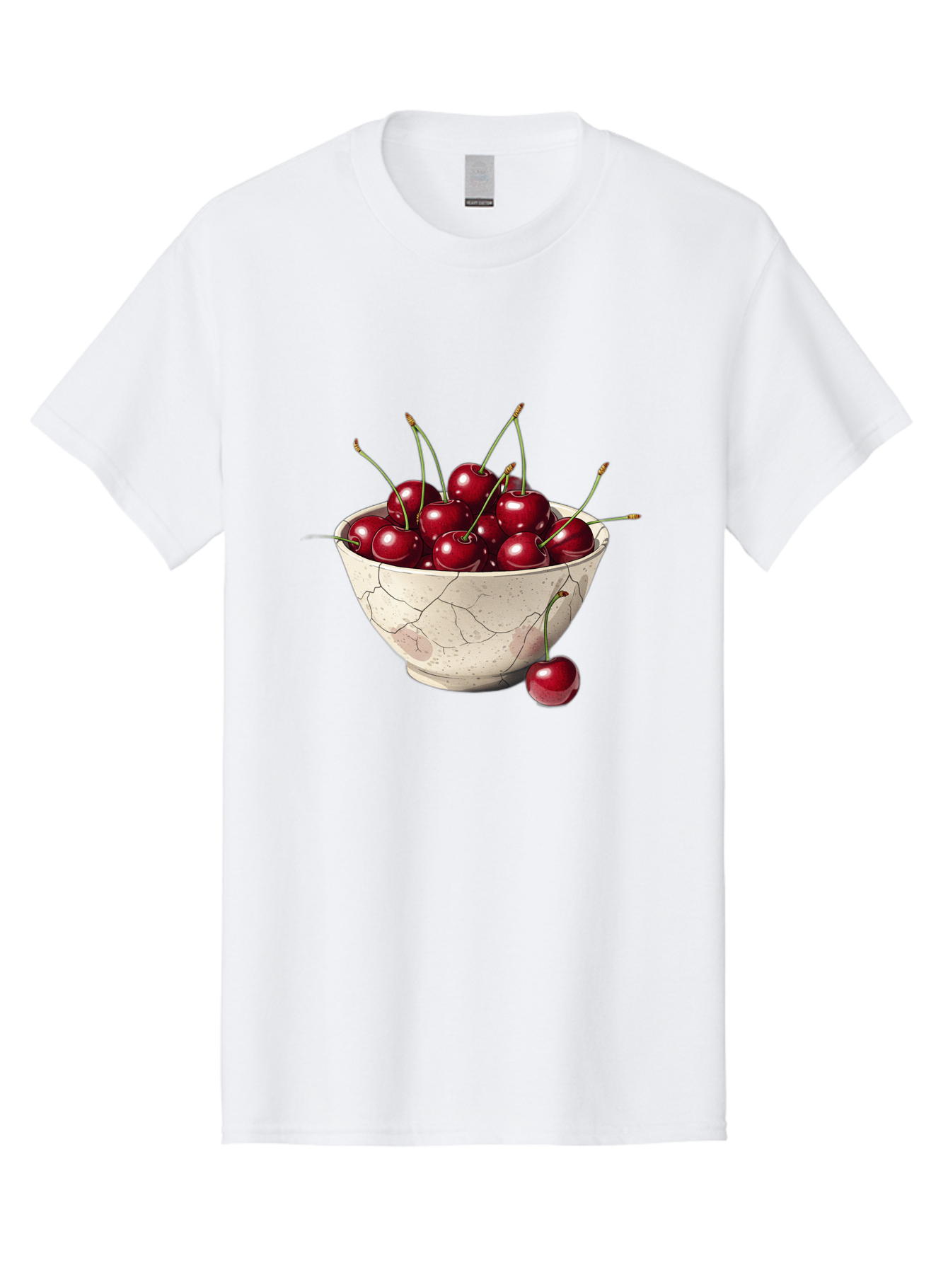 Cherries-In-Cracked-Bowl Men'S Graphic Tee, 100% Cotton, Comfortable Casual Summer Wear, Machine Washable, Vintage Camera, Old Camera, Antique Camera, Black Camera, Classic Photography, Photography Equipment, Nostalgic Device, Film Camera, Bah738