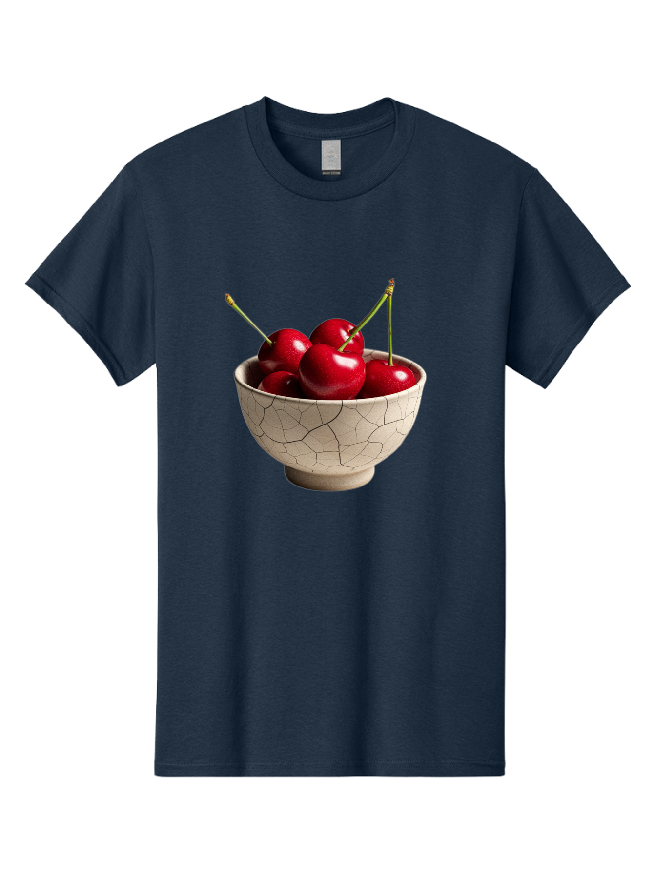 Cherries-In-Kintsugi-Bowl Men'S Graphic Tee, 100% Cotton, Comfortable Casual Summer Wear, Machine Washable, Vintage Camera, Old Camera, Antique Camera, Black Camera, Classic Photography, Photography Equipment, Nostalgic Device, Film Camera, Bah740