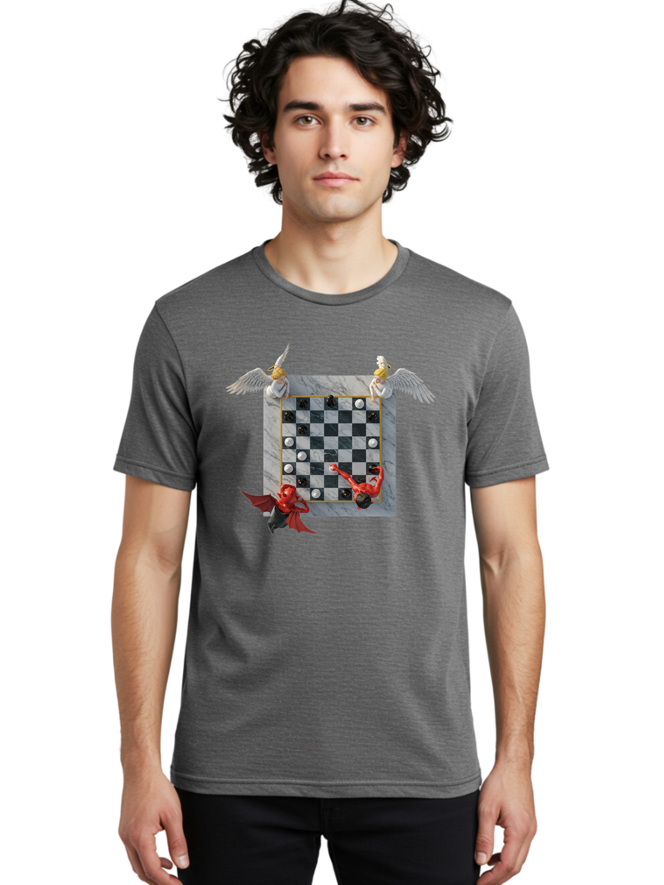 Chess-Game-1 Men'S Graphic Tee, 100% Cotton, Comfortable Casual Summer Wear, Machine Washable, Vintage Camera, Old Camera, Antique Camera, Black Camera, Classic Photography, Photography Equipment, Nostalgic Device, Film Camera, Camera Art Bah744