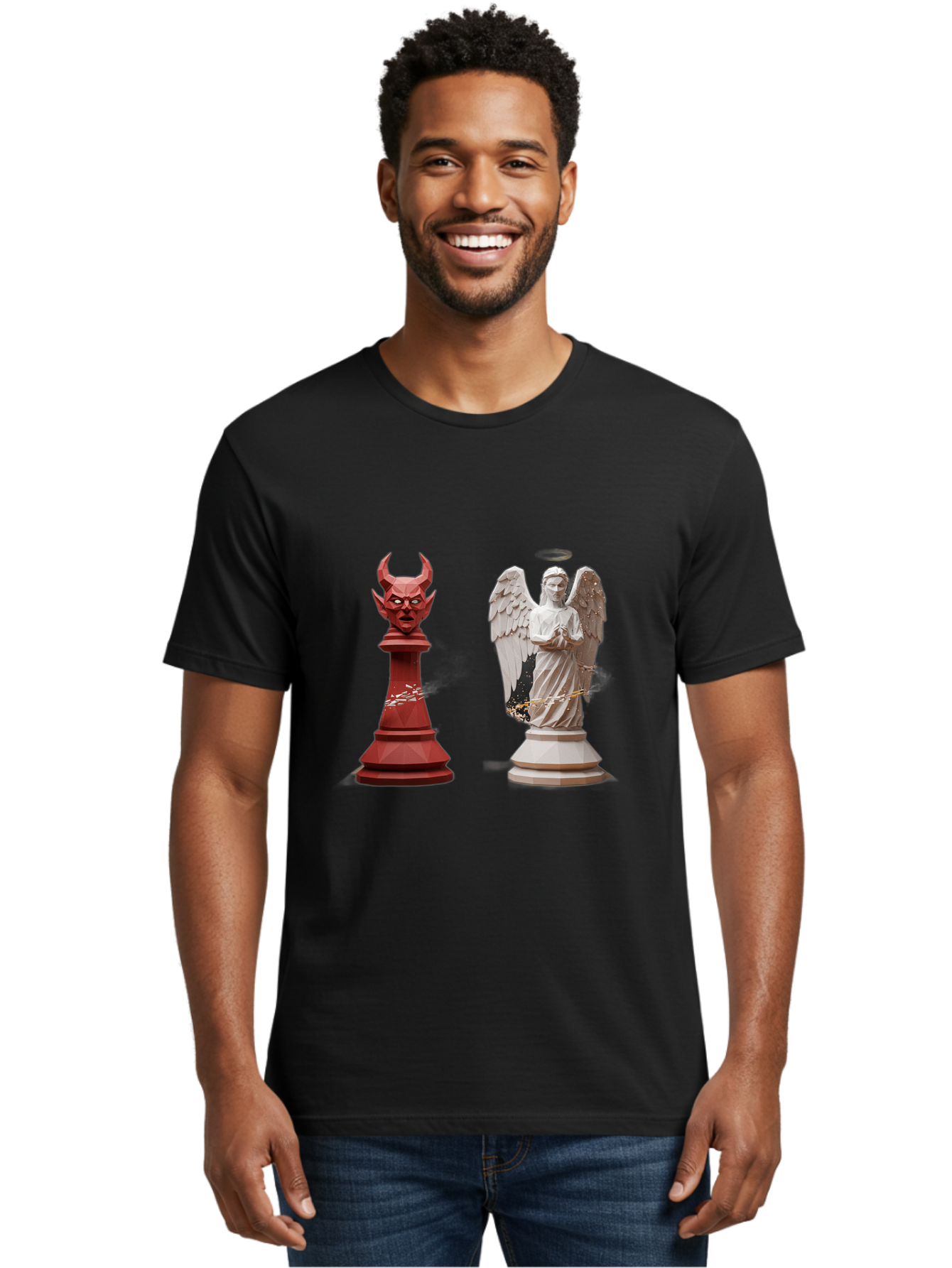 Chess-Pieces Men'S Graphic Tee, 100% Cotton, Comfortable Casual Summer Wear, Machine Washable, Vintage Camera, Old Camera, Antique Camera, Black Camera, Classic Photography, Photography Equipment, Nostalgic Device, Film Camera, Camera Art Bah747