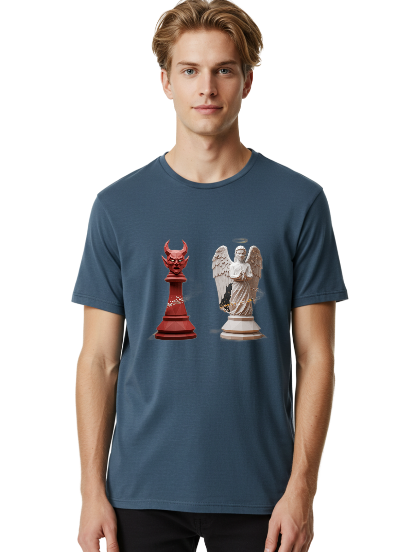 Chess-Pieces Men'S Graphic Tee, 100% Cotton, Comfortable Casual Summer Wear, Machine Washable, Vintage Camera, Old Camera, Antique Camera, Black Camera, Classic Photography, Photography Equipment, Nostalgic Device, Film Camera, Camera Art Bah747