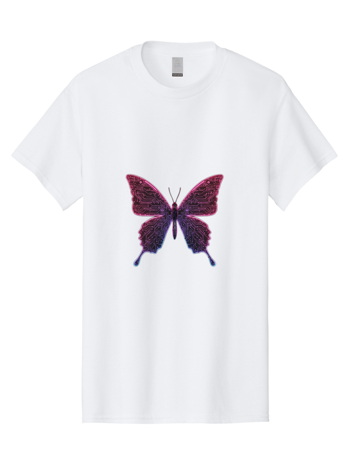 Circuit-Butterfly-2 Men'S Graphic Tee, 100% Cotton, Comfortable Casual Summer Wear, Machine Washable, Vintage Camera, Old Camera, Antique Camera, Black Camera, Classic Photography, Photography Equipment, Nostalgic Device, Film Camera, Bah753