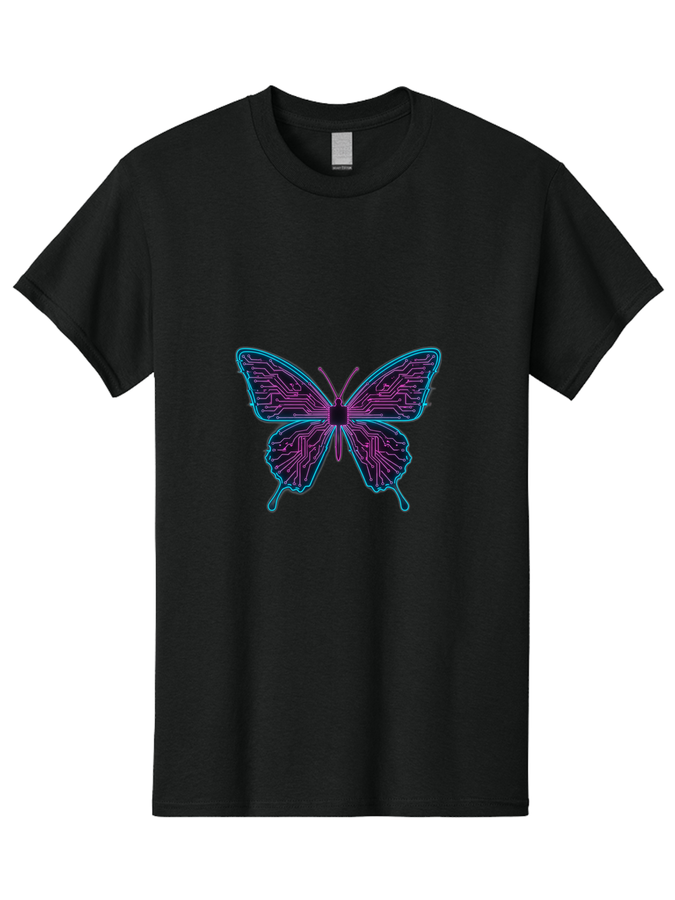 Circuit-Butterfly Men'S Graphic Tee, 100% Cotton, Comfortable Casual Summer Wear, Machine Washable, Vintage Camera, Old Camera, Antique Camera, Black Camera, Classic Photography, Photography Equipment, Nostalgic Device, Film Camera, Camera Art Bah755