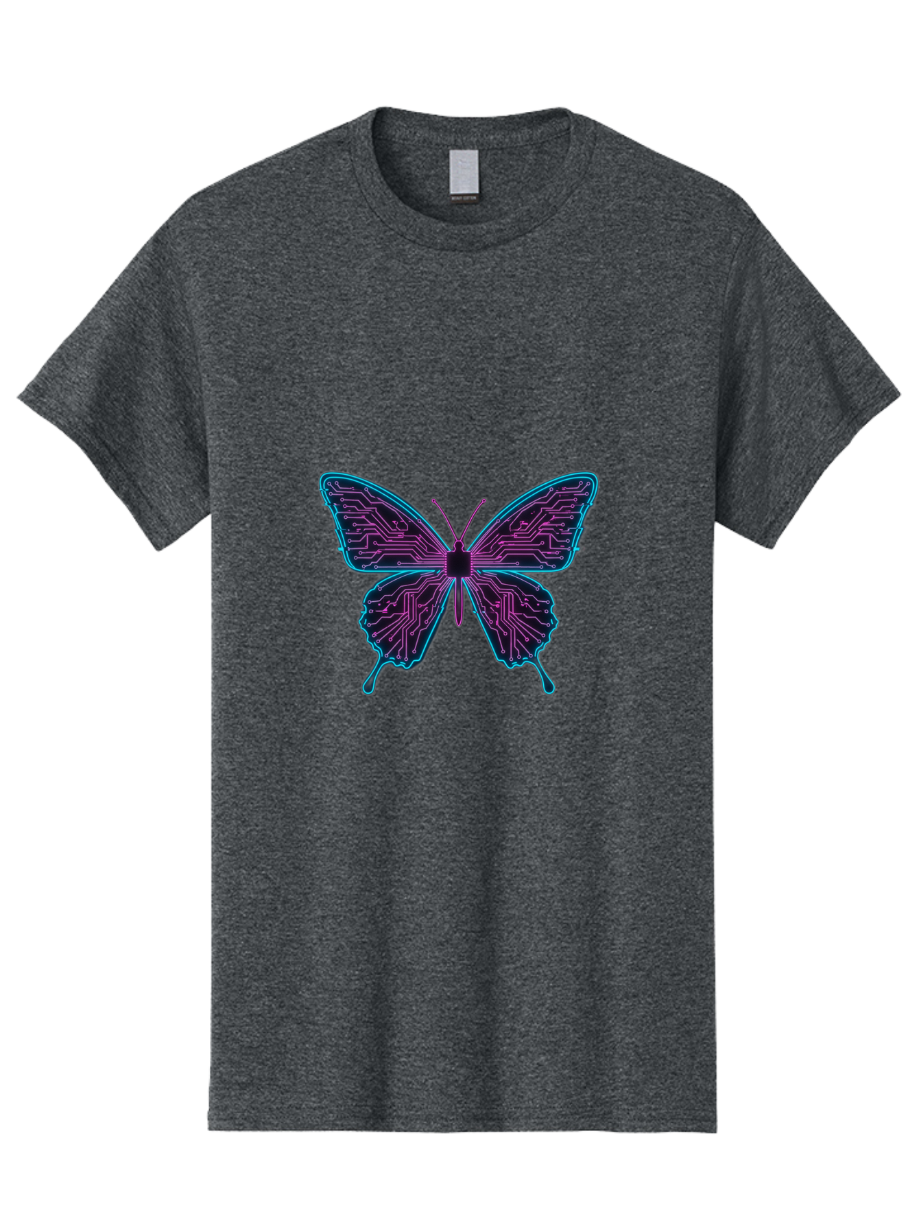 Circuit-Butterfly Men'S Graphic Tee, 100% Cotton, Comfortable Casual Summer Wear, Machine Washable, Vintage Camera, Old Camera, Antique Camera, Black Camera, Classic Photography, Photography Equipment, Nostalgic Device, Film Camera, Camera Art Bah755