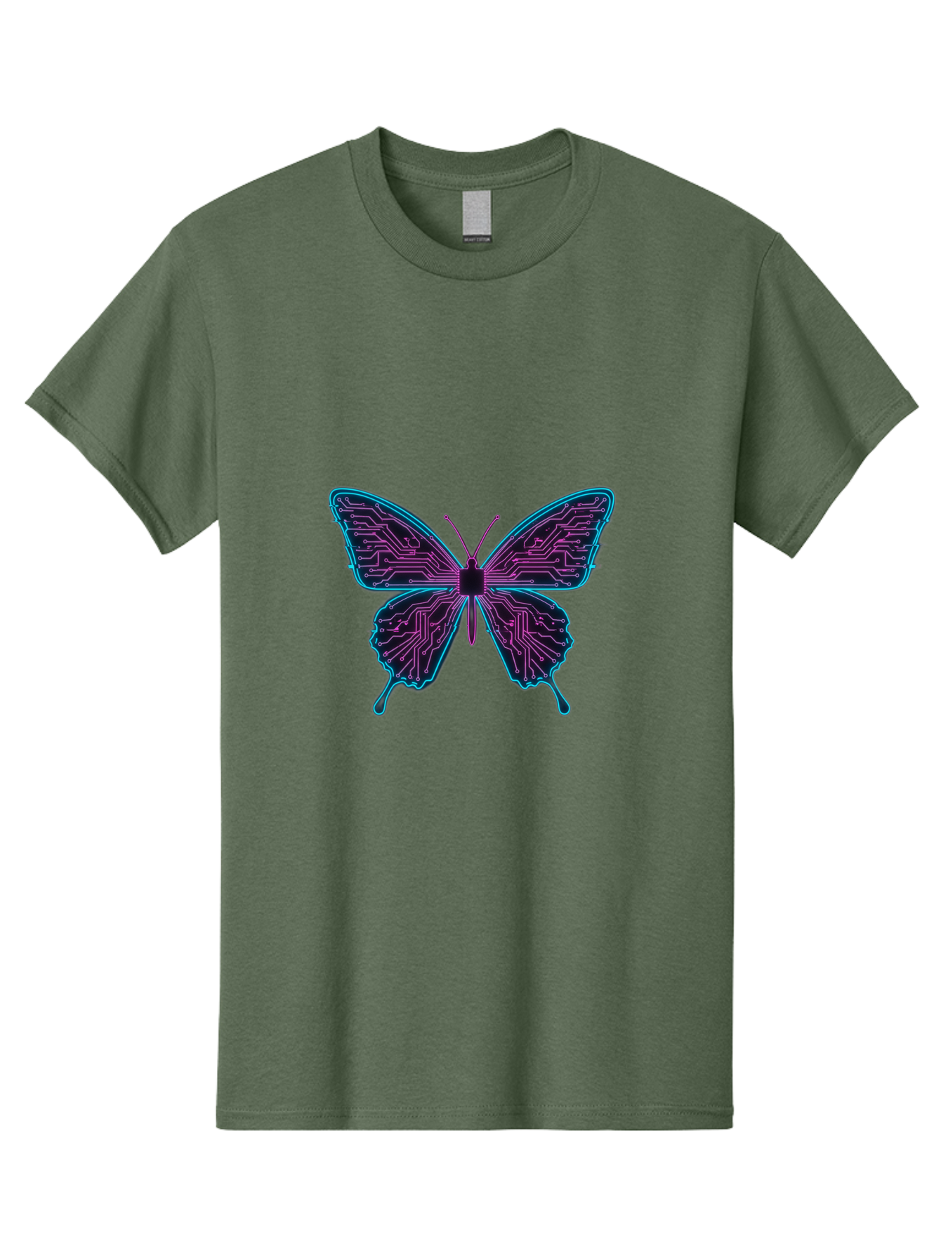 Circuit-Butterfly Men'S Graphic Tee, 100% Cotton, Comfortable Casual Summer Wear, Machine Washable, Vintage Camera, Old Camera, Antique Camera, Black Camera, Classic Photography, Photography Equipment, Nostalgic Device, Film Camera, Camera Art Bah755
