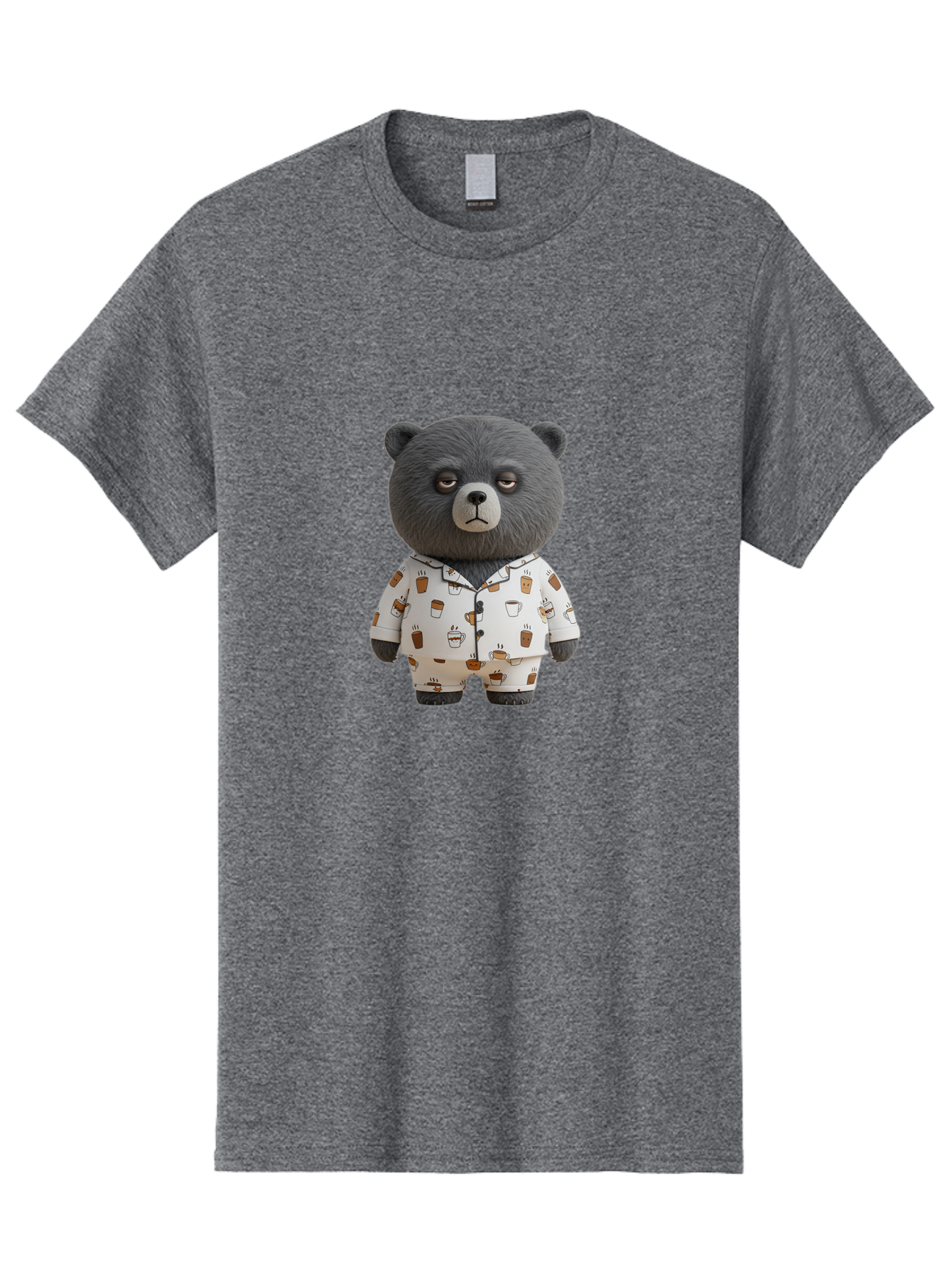 Coffee-Bear-1 Men'S Graphic Tee, 100% Cotton, Comfortable Casual Summer Wear, Machine Washable, Vintage Camera, Old Camera, Antique Camera, Black Camera, Classic Photography, Photography Equipment, Nostalgic Device, Film Camera, Camera Art Bah768