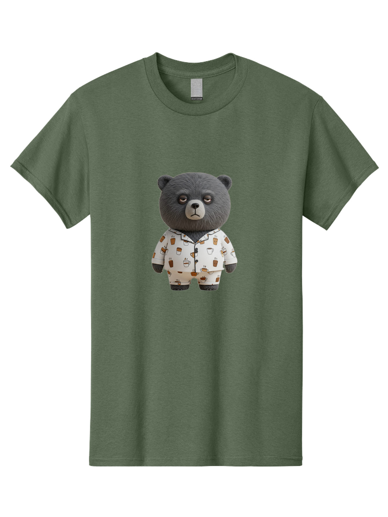 Coffee-Bear-1 Men'S Graphic Tee, 100% Cotton, Comfortable Casual Summer Wear, Machine Washable, Vintage Camera, Old Camera, Antique Camera, Black Camera, Classic Photography, Photography Equipment, Nostalgic Device, Film Camera, Camera Art Bah768