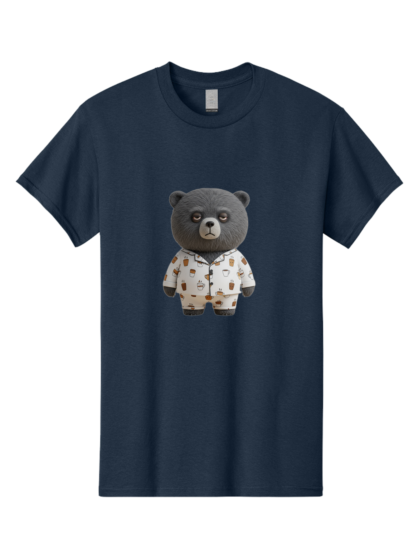 Coffee-Bear-1 Men'S Graphic Tee, 100% Cotton, Comfortable Casual Summer Wear, Machine Washable, Vintage Camera, Old Camera, Antique Camera, Black Camera, Classic Photography, Photography Equipment, Nostalgic Device, Film Camera, Camera Art Bah768