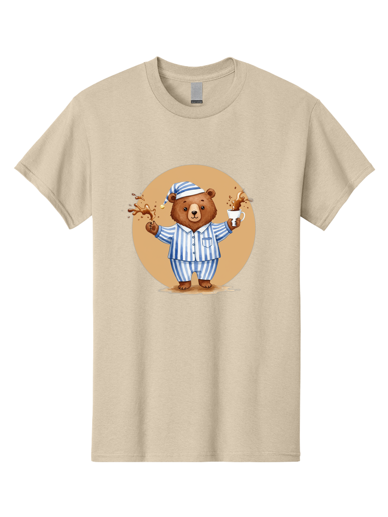 Coffee-Spilling-Bear Men'S Graphic Tee, 100% Cotton, Comfortable Casual Summer Wear, Machine Washable, Vintage Camera, Old Camera, Antique Camera, Black Camera, Classic Photography, Photography Equipment, Nostalgic Device, Film Camera, Bah770