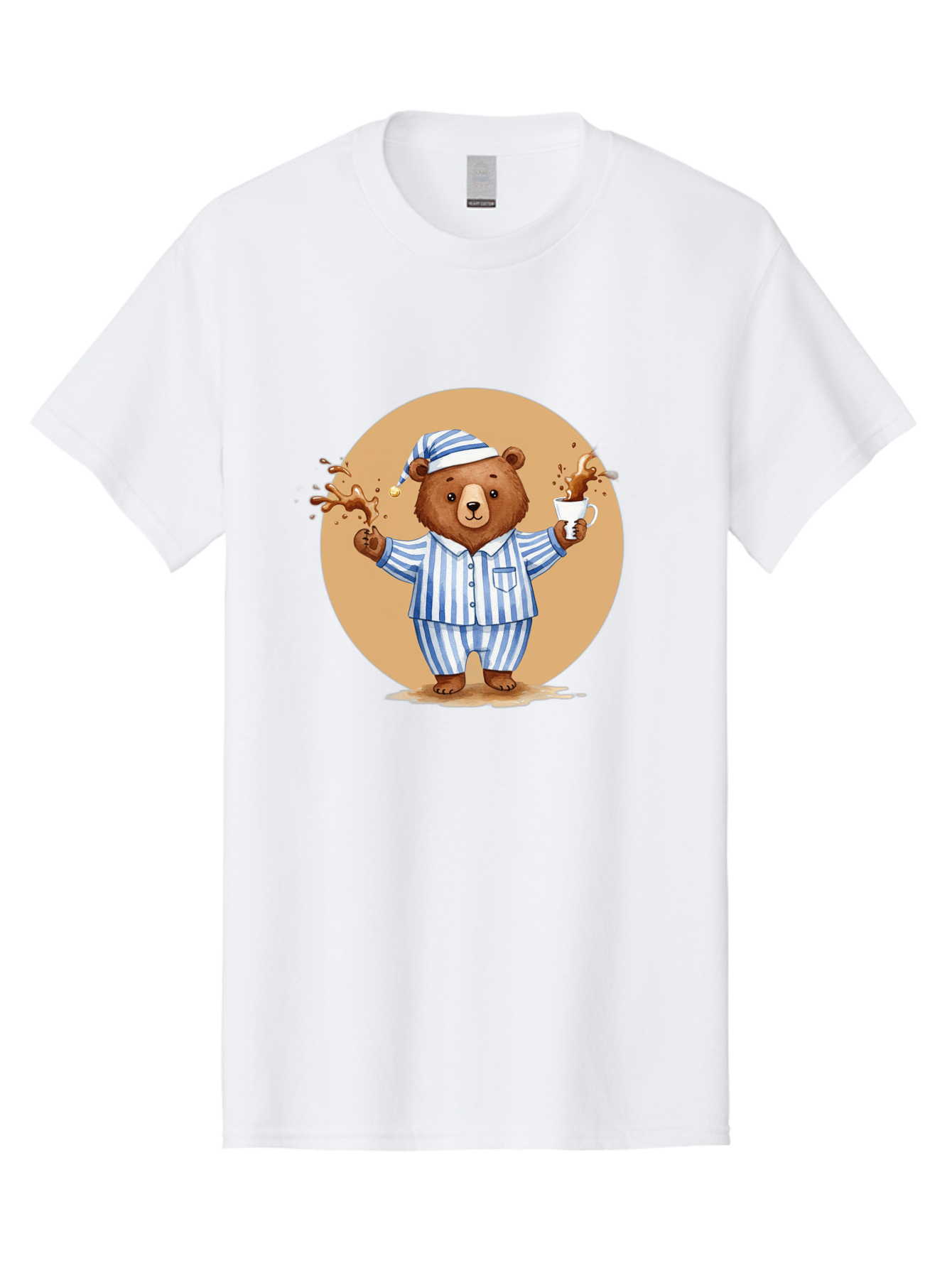 Coffee-Spilling-Bear Men'S Graphic Tee, 100% Cotton, Comfortable Casual Summer Wear, Machine Washable, Vintage Camera, Old Camera, Antique Camera, Black Camera, Classic Photography, Photography Equipment, Nostalgic Device, Film Camera, Bah770