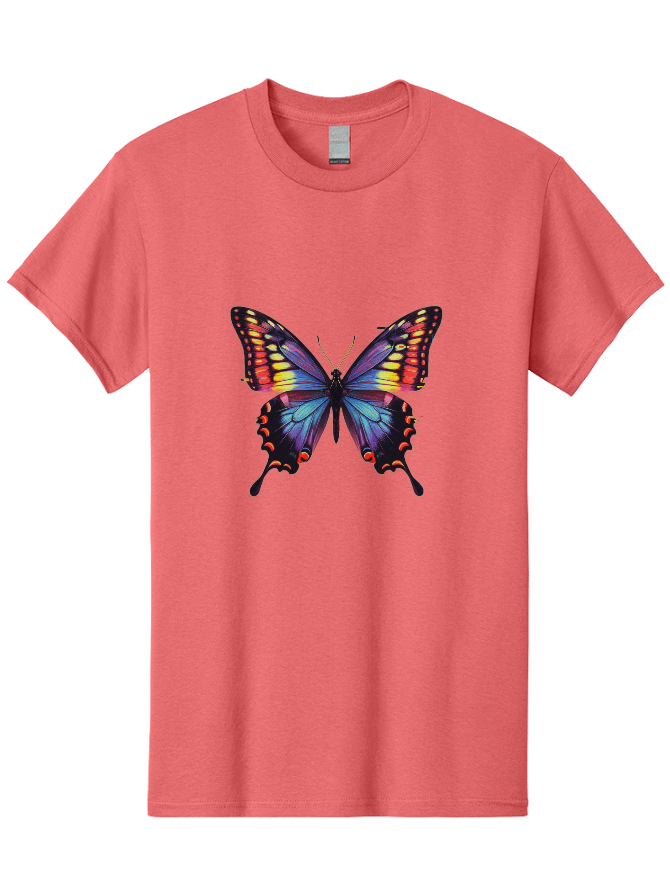 Colorful-Butterfly Men'S Graphic Tee, 100% Cotton, Comfortable Casual Summer Wear, Machine Washable, Vintage Camera, Old Camera, Antique Camera, Black Camera, Classic Photography, Photography Equipment, Nostalgic Device, Film Camera, Bah773