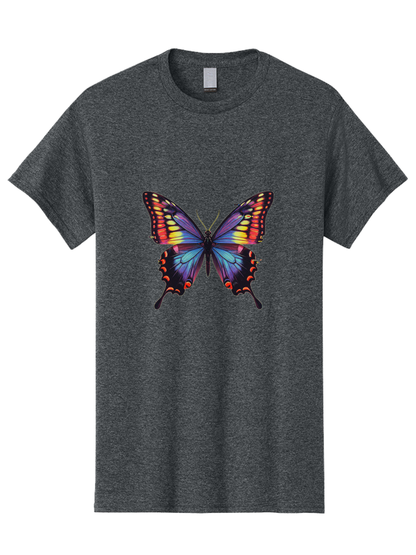 Colorful-Butterfly Men'S Graphic Tee, 100% Cotton, Comfortable Casual Summer Wear, Machine Washable, Vintage Camera, Old Camera, Antique Camera, Black Camera, Classic Photography, Photography Equipment, Nostalgic Device, Film Camera, Bah773