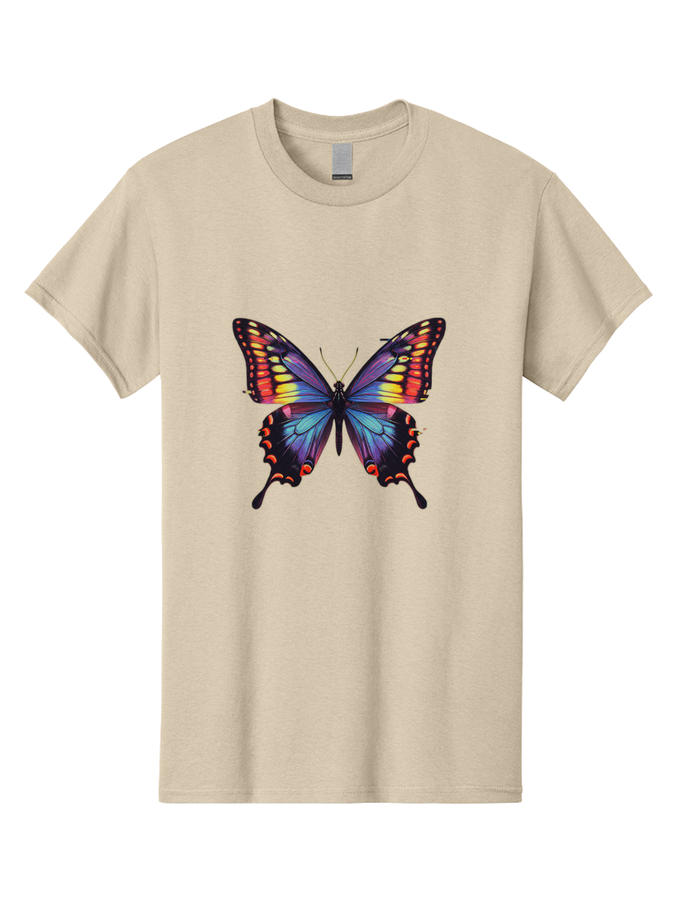Colorful-Butterfly Men'S Graphic Tee, 100% Cotton, Comfortable Casual Summer Wear, Machine Washable, Vintage Camera, Old Camera, Antique Camera, Black Camera, Classic Photography, Photography Equipment, Nostalgic Device, Film Camera, Bah773