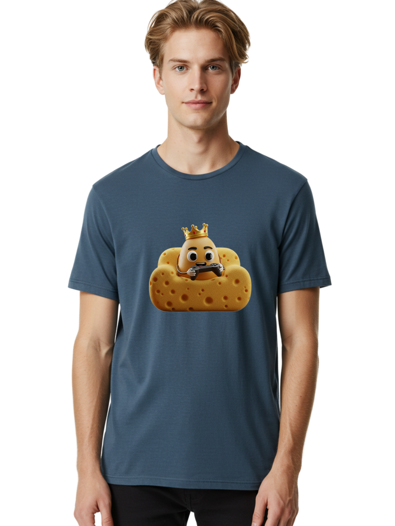 Cookie-With-Crown-Gaming Men'S Graphic Tee, 100% Cotton, Comfortable Casual Summer Wear, Machine Washable, Vintage Camera, Old Camera, Antique Camera, Black Camera, Classic Photography, Photography Equipment, Nostalgic Device, Film Camera, Bah783