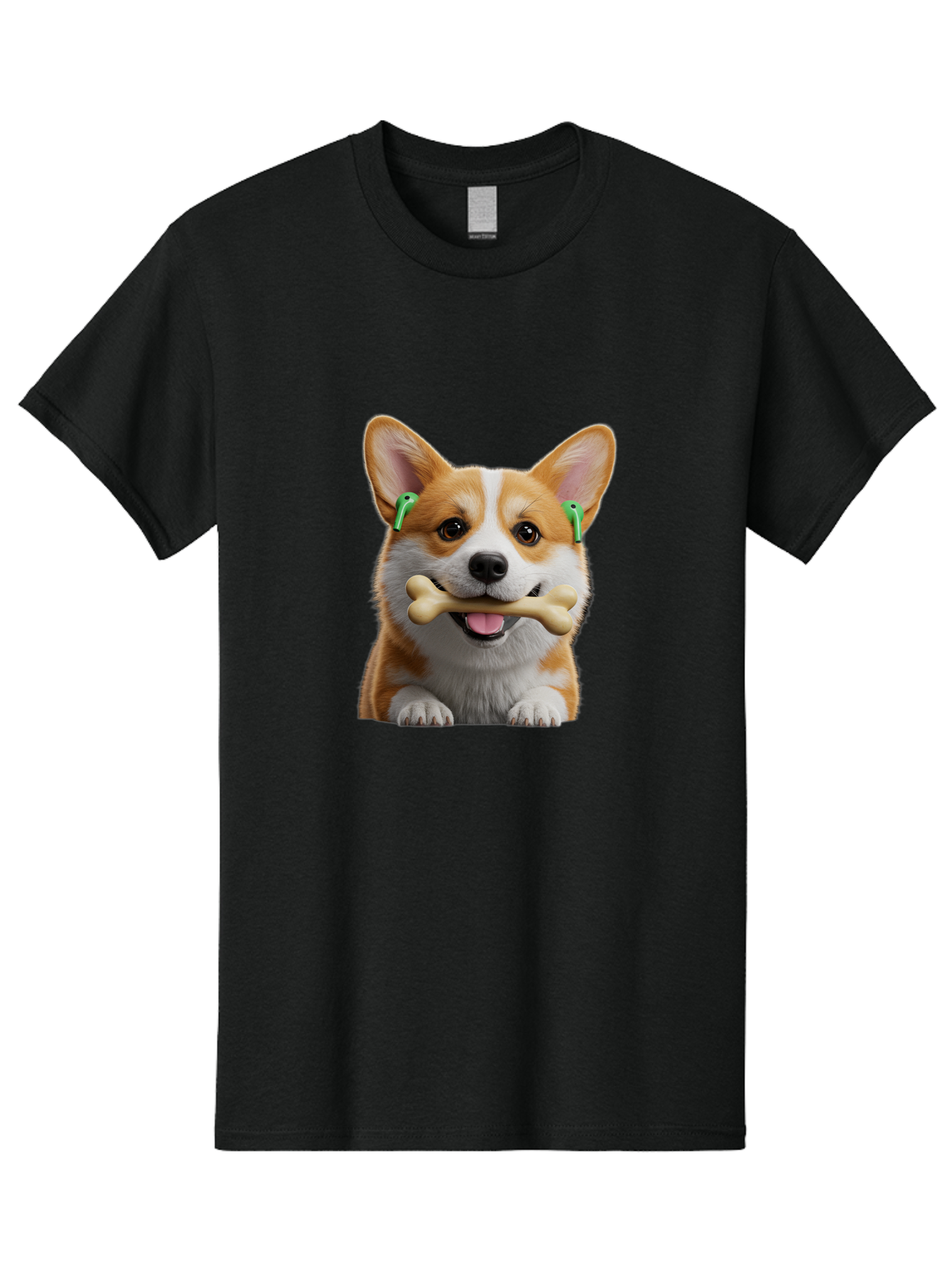 Corgi-With-Bone Men'S Graphic Tee, 100% Cotton, Comfortable Casual Summer Wear, Machine Washable, Vintage Camera, Old Camera, Antique Camera, Black Camera, Classic Photography, Photography Equipment, Nostalgic Device, Film Camera, Camera Art Bah784