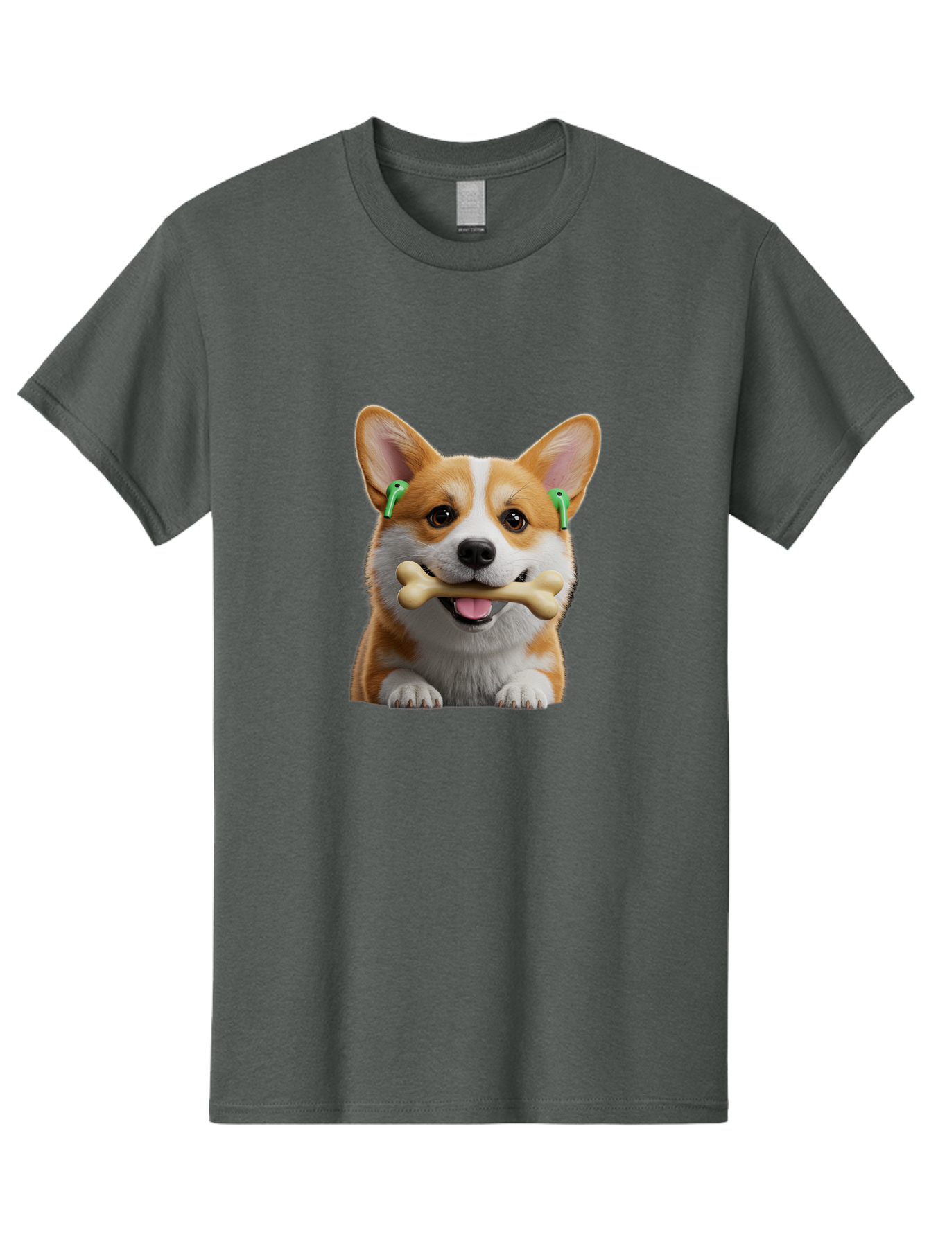 Corgi-With-Bone Men'S Graphic Tee, 100% Cotton, Comfortable Casual Summer Wear, Machine Washable, Vintage Camera, Old Camera, Antique Camera, Black Camera, Classic Photography, Photography Equipment, Nostalgic Device, Film Camera, Camera Art Bah784