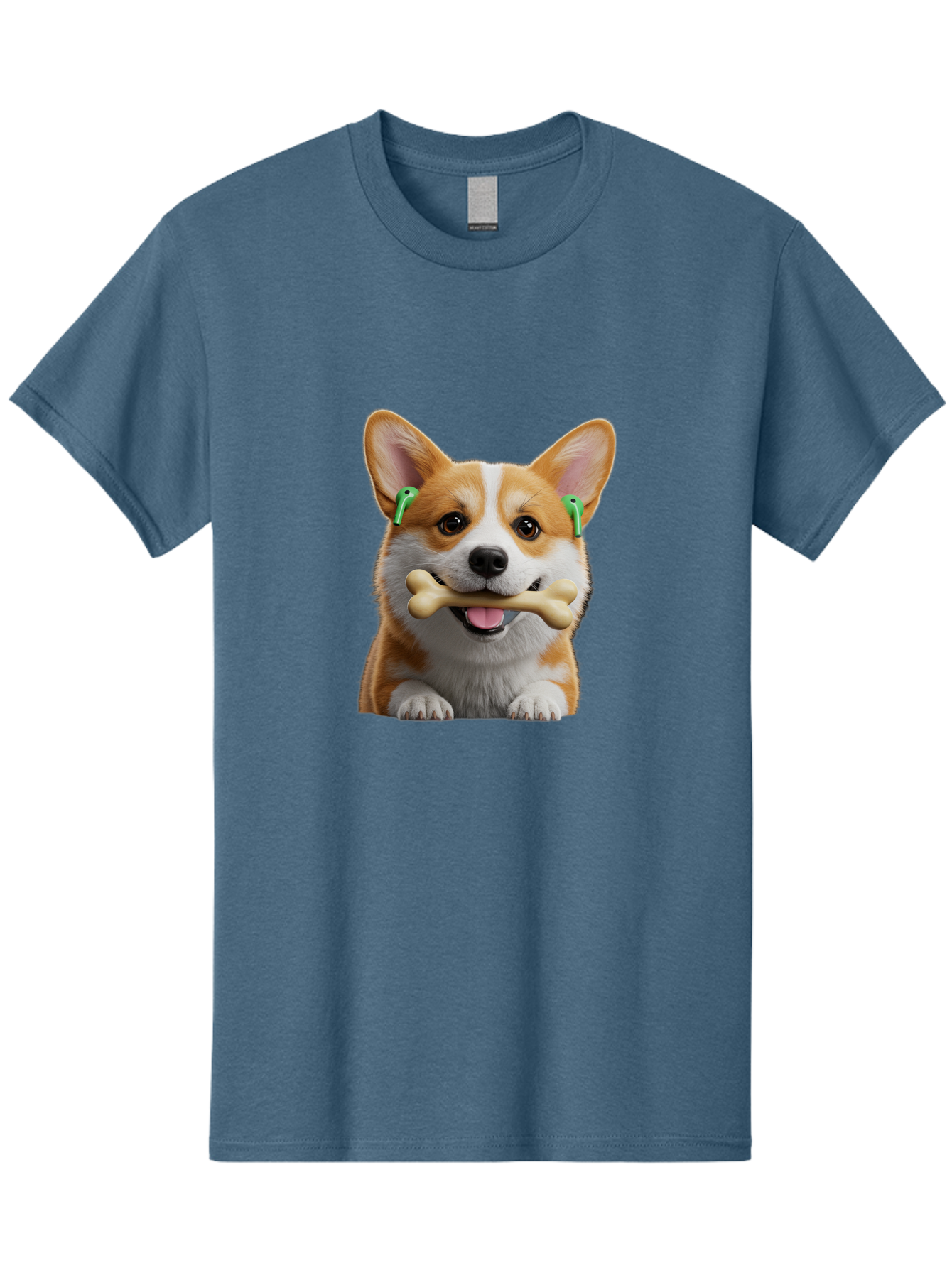Corgi-With-Bone Men'S Graphic Tee, 100% Cotton, Comfortable Casual Summer Wear, Machine Washable, Vintage Camera, Old Camera, Antique Camera, Black Camera, Classic Photography, Photography Equipment, Nostalgic Device, Film Camera, Camera Art Bah784