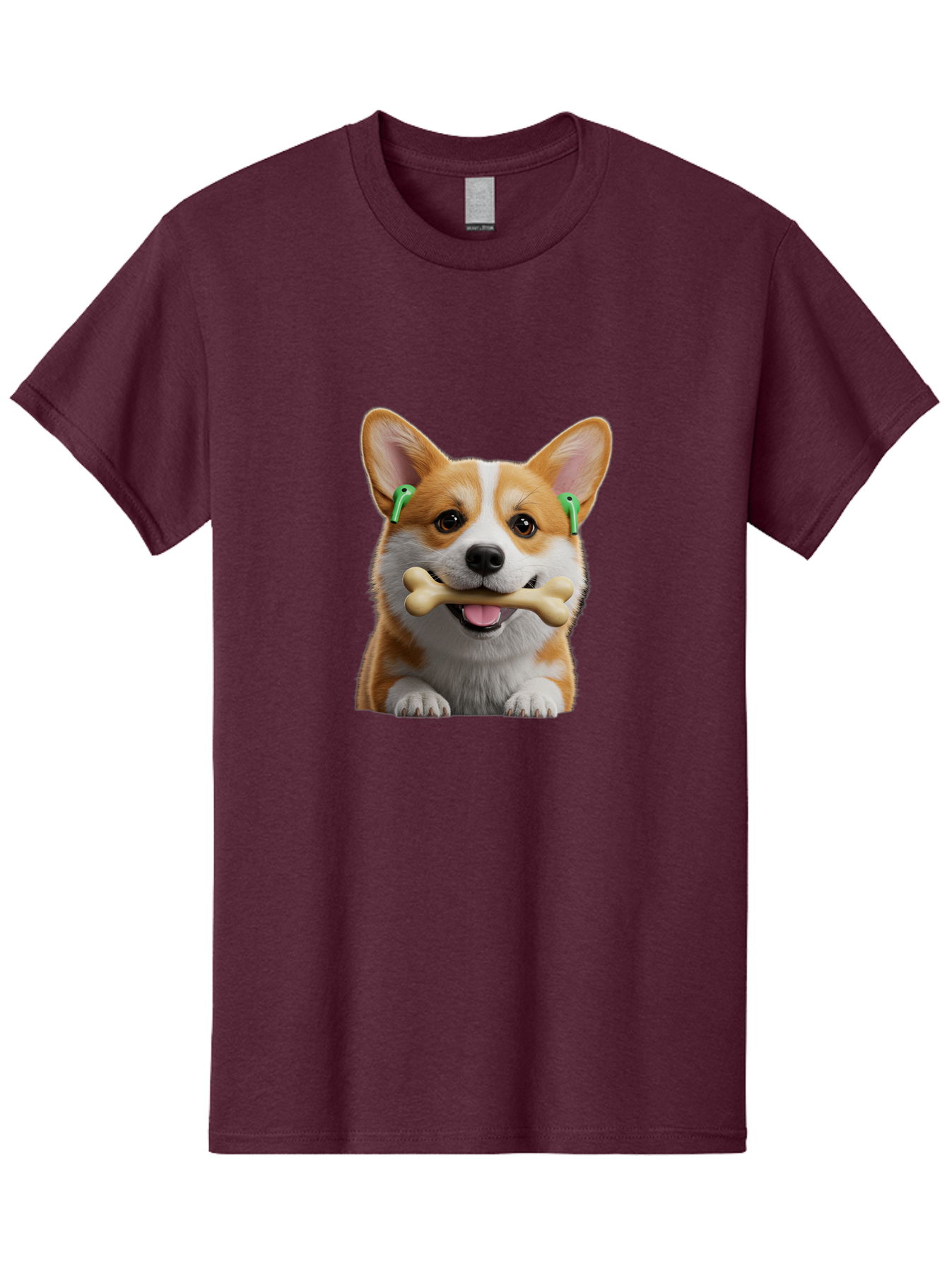 Corgi-With-Bone Men'S Graphic Tee, 100% Cotton, Comfortable Casual Summer Wear, Machine Washable, Vintage Camera, Old Camera, Antique Camera, Black Camera, Classic Photography, Photography Equipment, Nostalgic Device, Film Camera, Camera Art Bah784