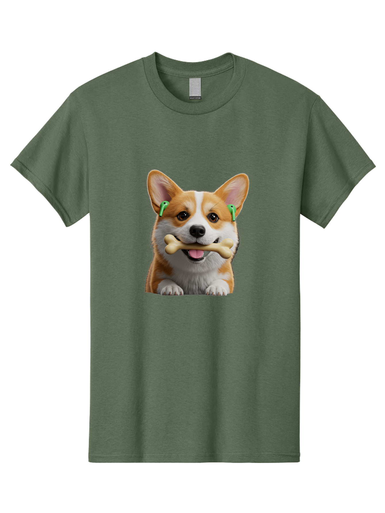 Corgi-With-Bone Men'S Graphic Tee, 100% Cotton, Comfortable Casual Summer Wear, Machine Washable, Vintage Camera, Old Camera, Antique Camera, Black Camera, Classic Photography, Photography Equipment, Nostalgic Device, Film Camera, Camera Art Bah784