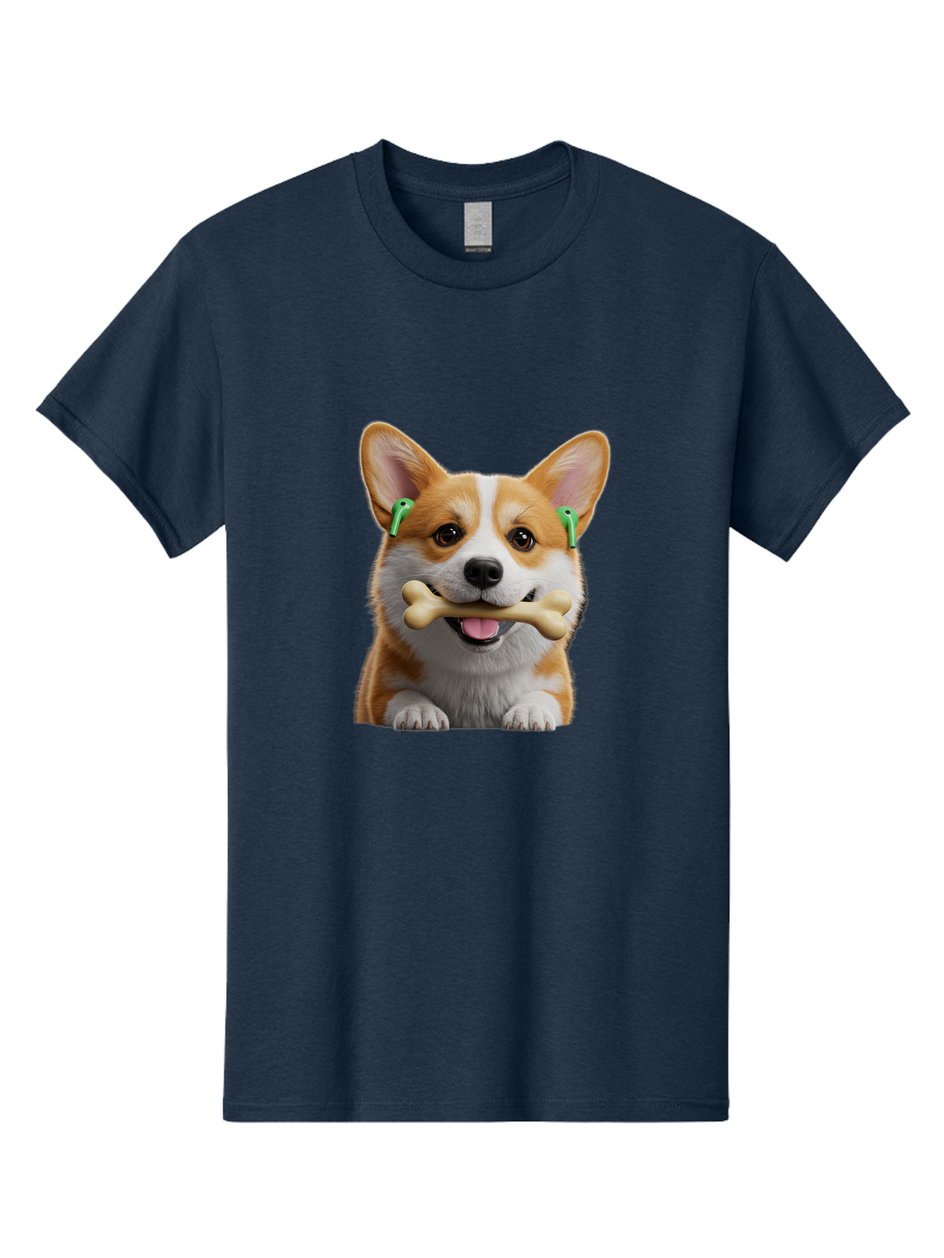 Corgi-With-Bone Men'S Graphic Tee, 100% Cotton, Comfortable Casual Summer Wear, Machine Washable, Vintage Camera, Old Camera, Antique Camera, Black Camera, Classic Photography, Photography Equipment, Nostalgic Device, Film Camera, Camera Art Bah784