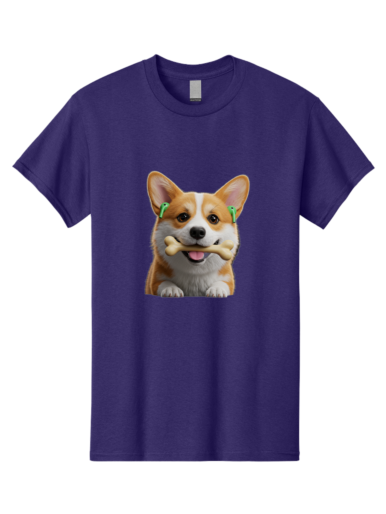 Corgi-With-Bone Men'S Graphic Tee, 100% Cotton, Comfortable Casual Summer Wear, Machine Washable, Vintage Camera, Old Camera, Antique Camera, Black Camera, Classic Photography, Photography Equipment, Nostalgic Device, Film Camera, Camera Art Bah784