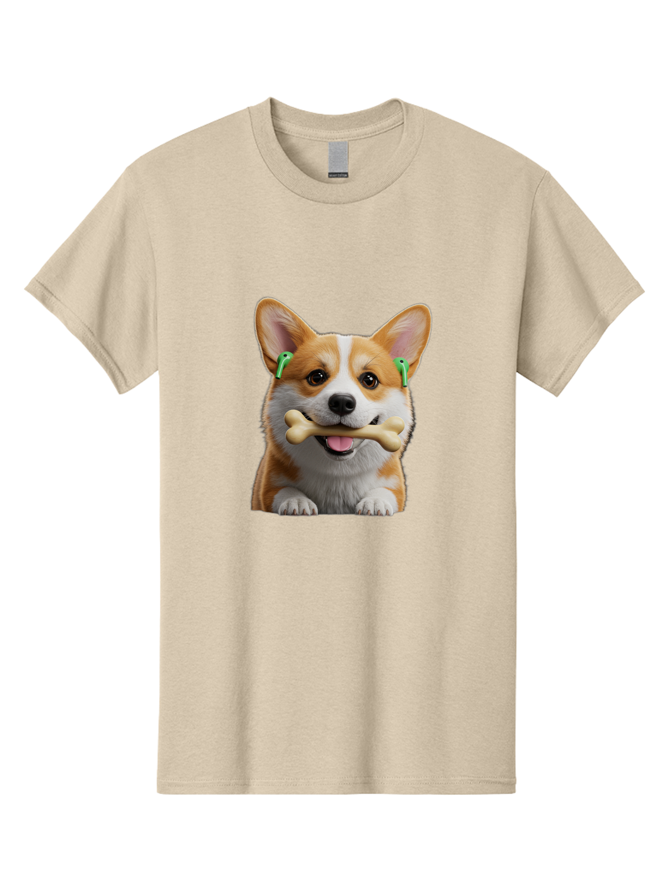 Corgi-With-Bone Men'S Graphic Tee, 100% Cotton, Comfortable Casual Summer Wear, Machine Washable, Vintage Camera, Old Camera, Antique Camera, Black Camera, Classic Photography, Photography Equipment, Nostalgic Device, Film Camera, Camera Art Bah784