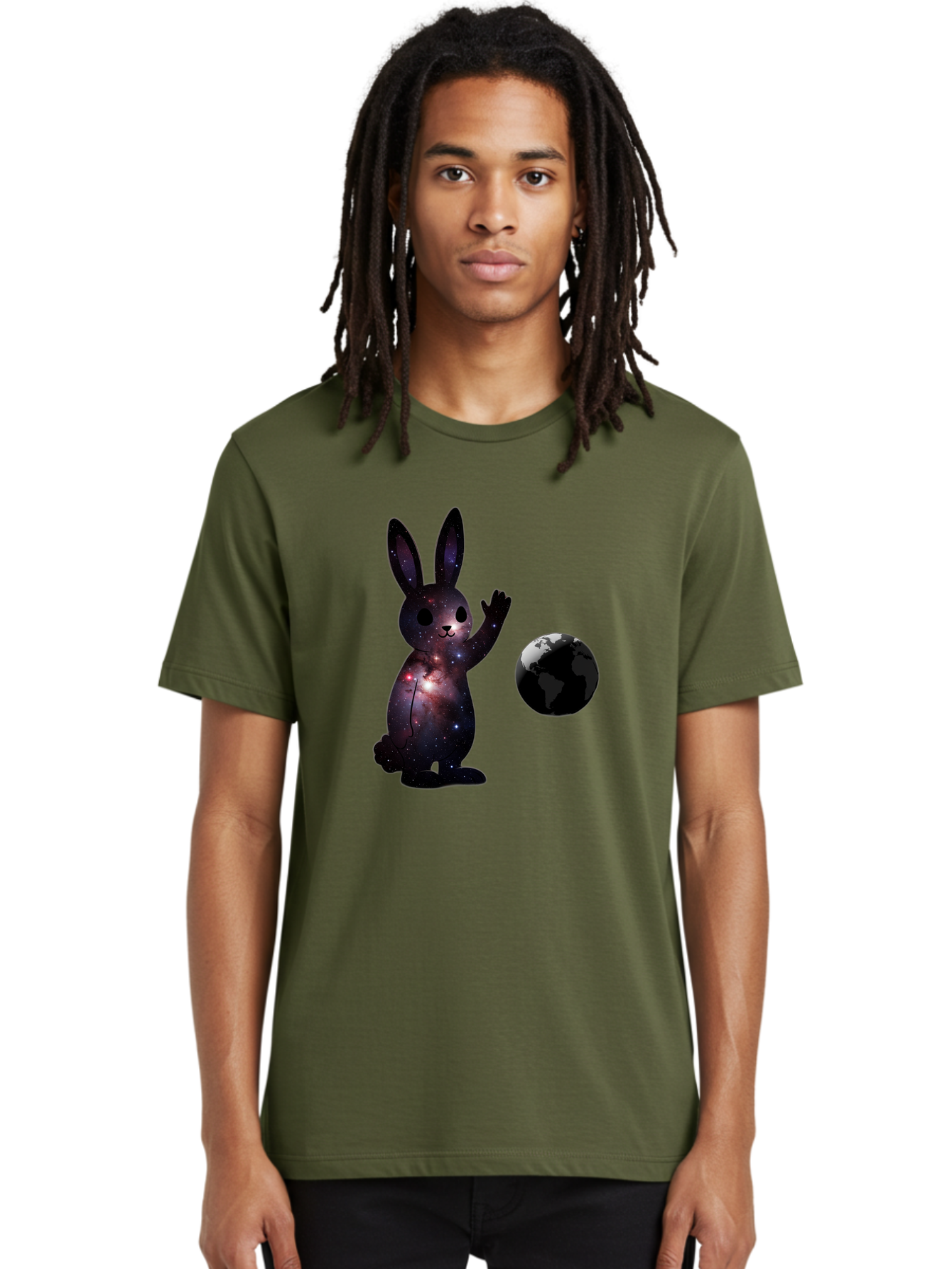 Cosmic-Rabbit-1 Men'S Graphic Tee, 100% Cotton, Comfortable Casual Summer Wear, Machine Washable, Vintage Camera, Old Camera, Antique Camera, Black Camera, Classic Photography, Photography Equipment, Nostalgic Device, Film Camera, Camera Art Bah785