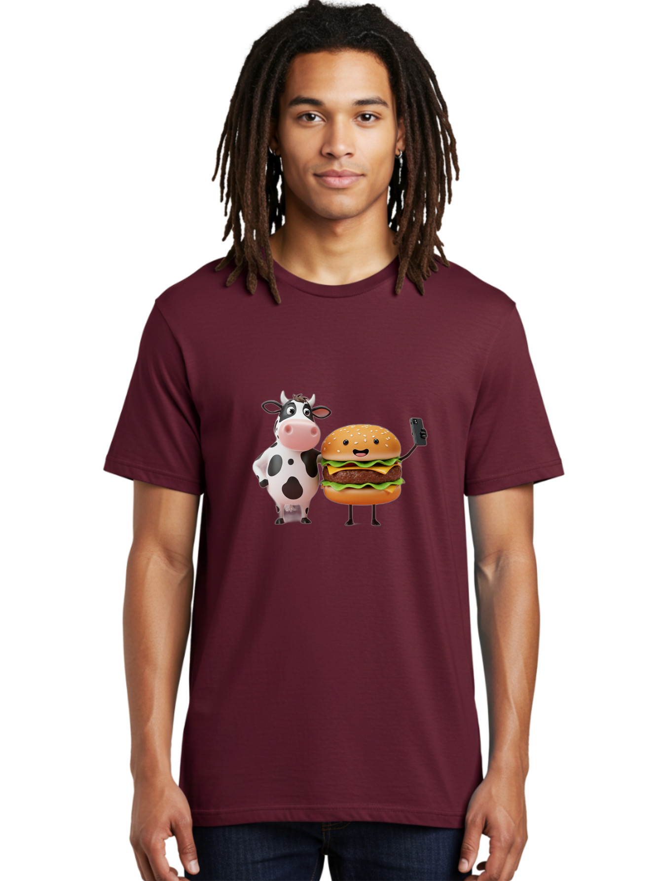 Cow-And-Burger Men'S Graphic Tee, 100% Cotton, Comfortable Casual Summer Wear, Machine Washable, Vintage Camera, Old Camera, Antique Camera, Black Camera, Classic Photography, Photography Equipment, Nostalgic Device, Film Camera, Camera Art Bah791