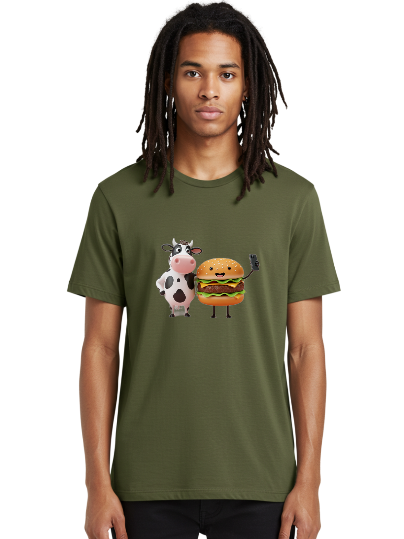 Cow-And-Burger Men'S Graphic Tee, 100% Cotton, Comfortable Casual Summer Wear, Machine Washable, Vintage Camera, Old Camera, Antique Camera, Black Camera, Classic Photography, Photography Equipment, Nostalgic Device, Film Camera, Camera Art Bah791